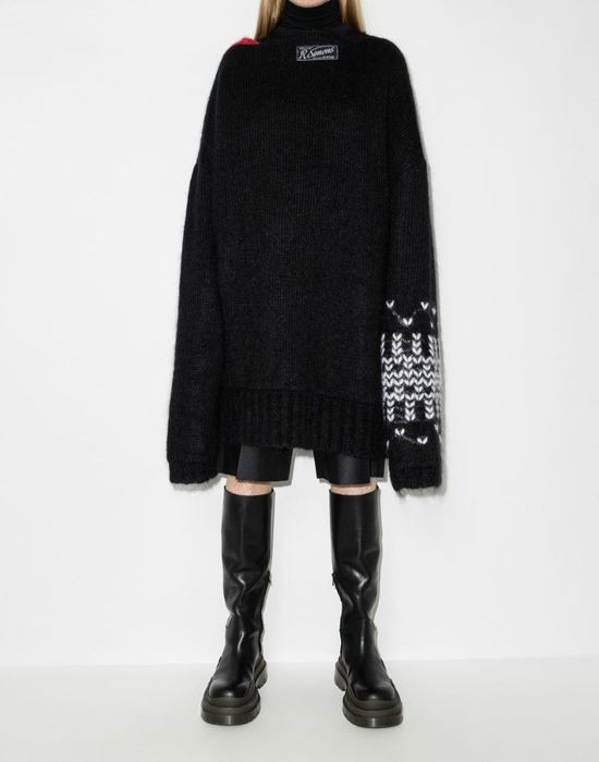 Raf Simons Jacquard Oversized Sweater | Grailed