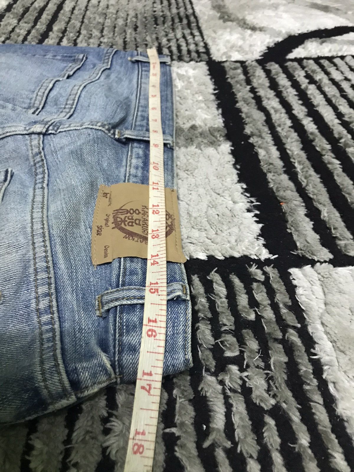Vintage Kara kuri distressed blue denim jeans Size US 33 - 8 Thumbnail