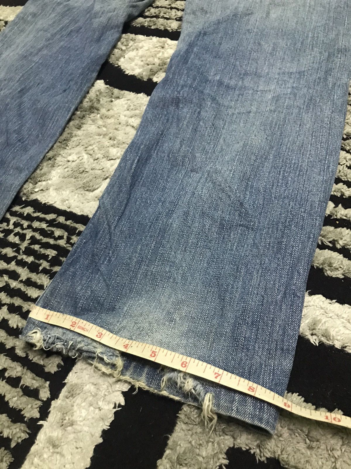Vintage Kara kuri distressed blue denim jeans Size US 33 - 9 Thumbnail