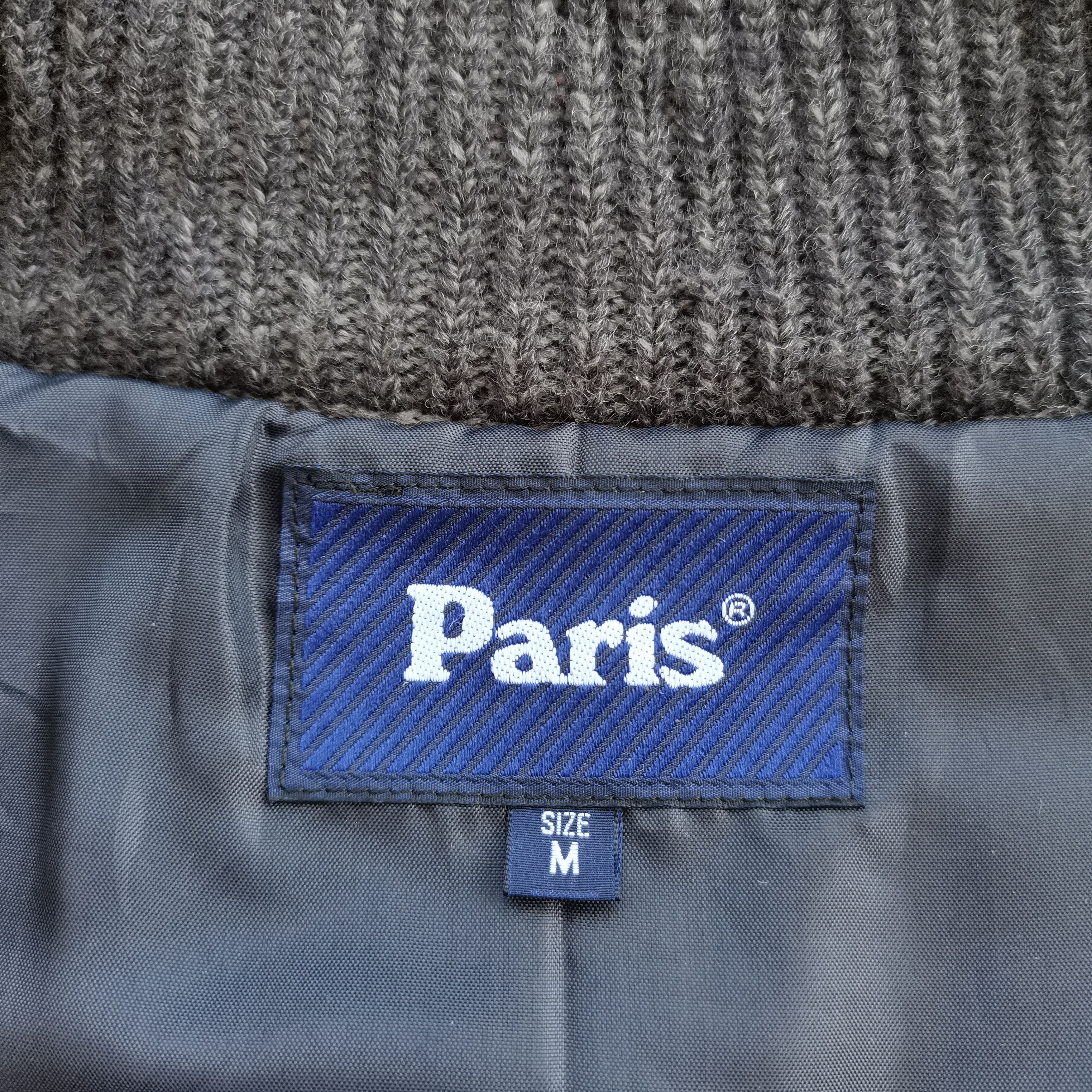 Vintage Vintage PARIS Knitted Wool Zipper Up Jacket Size US M / EU 48-50 / 2 - 13 Thumbnail