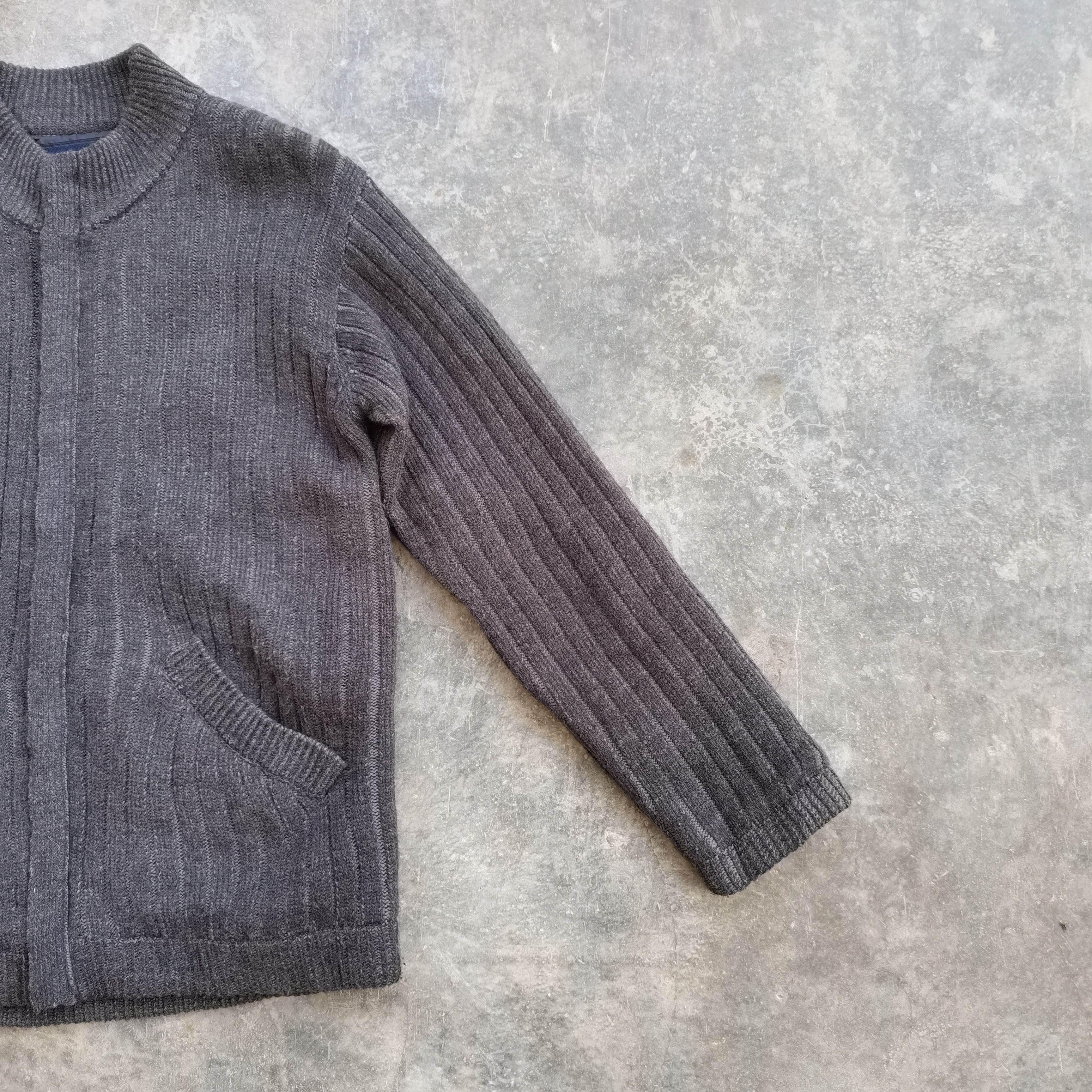 Vintage Vintage PARIS Knitted Wool Zipper Up Jacket Size US M / EU 48-50 / 2 - 4 Thumbnail