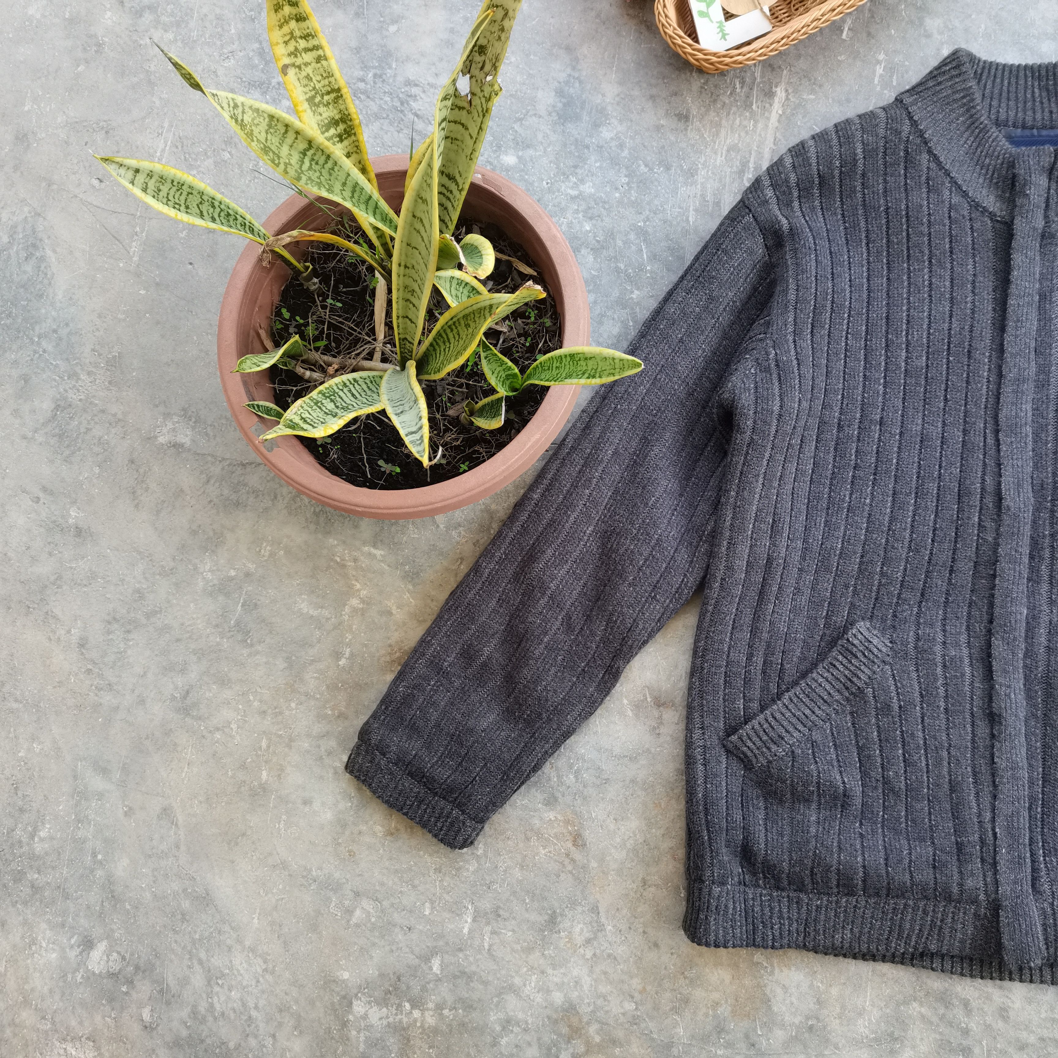 Vintage Vintage PARIS Knitted Wool Zipper Up Jacket Size US M / EU 48-50 / 2 - 5 Thumbnail