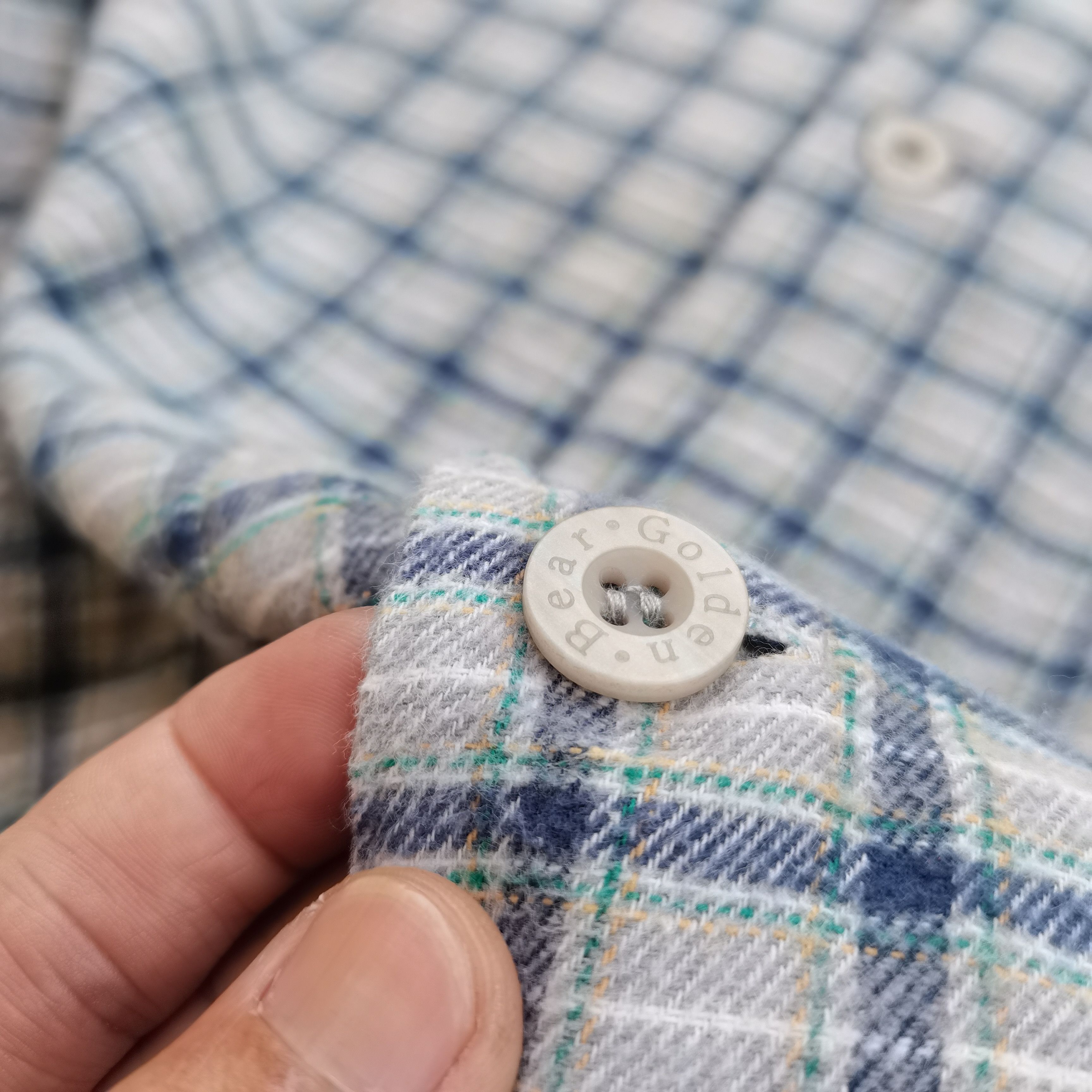 Golden Bear × Japanese Brand × Vintage Vintage Golden Bear Plaid Flannel Nightwear Size US L / EU 52-54 / 3 - 8 Thumbnail
