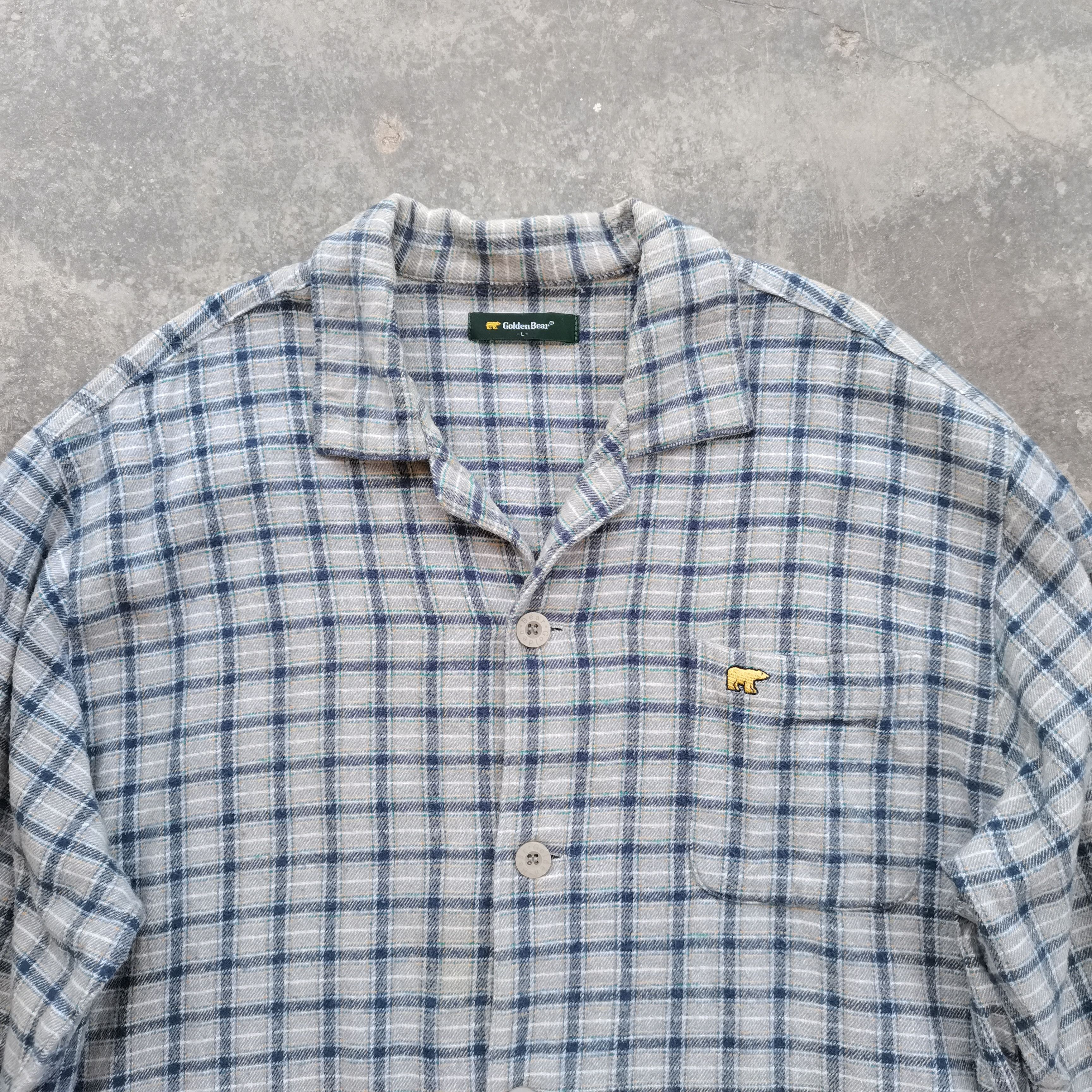 Golden Bear × Japanese Brand × Vintage Vintage Golden Bear Plaid Flannel Nightwear Size US L / EU 52-54 / 3 - 4 Thumbnail