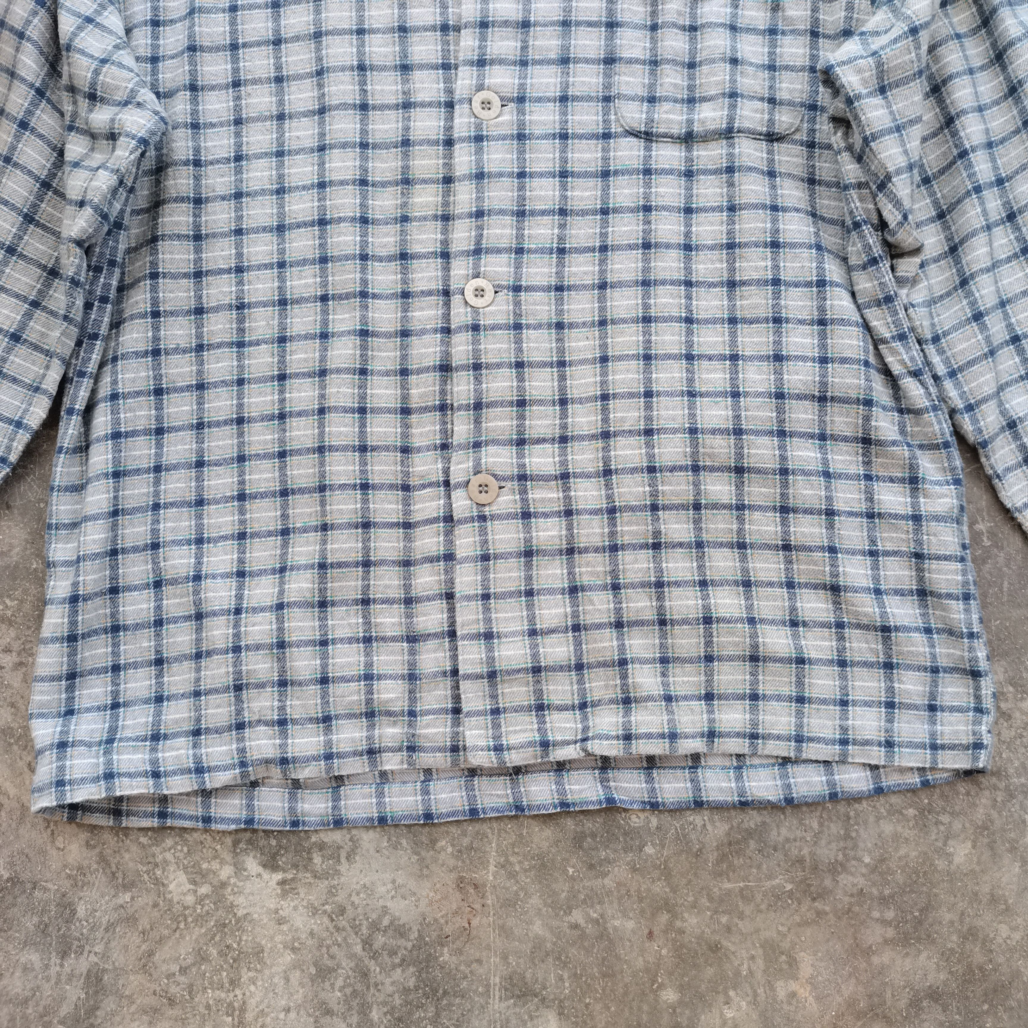 Golden Bear × Japanese Brand × Vintage Vintage Golden Bear Plaid Flannel Nightwear Size US L / EU 52-54 / 3 - 3 Thumbnail