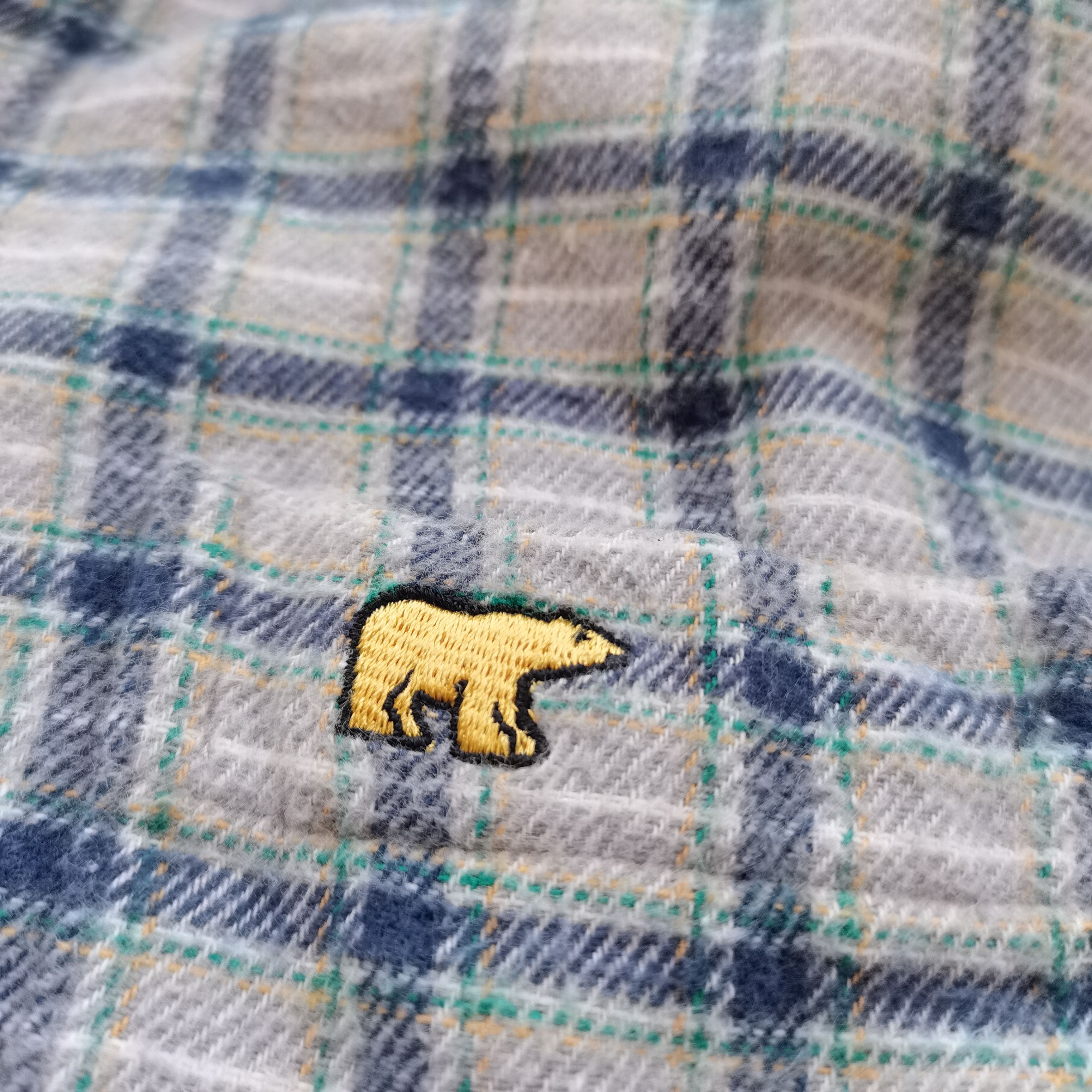 Golden Bear × Japanese Brand × Vintage Vintage Golden Bear Plaid Flannel Nightwear Size US L / EU 52-54 / 3 - 9 Thumbnail