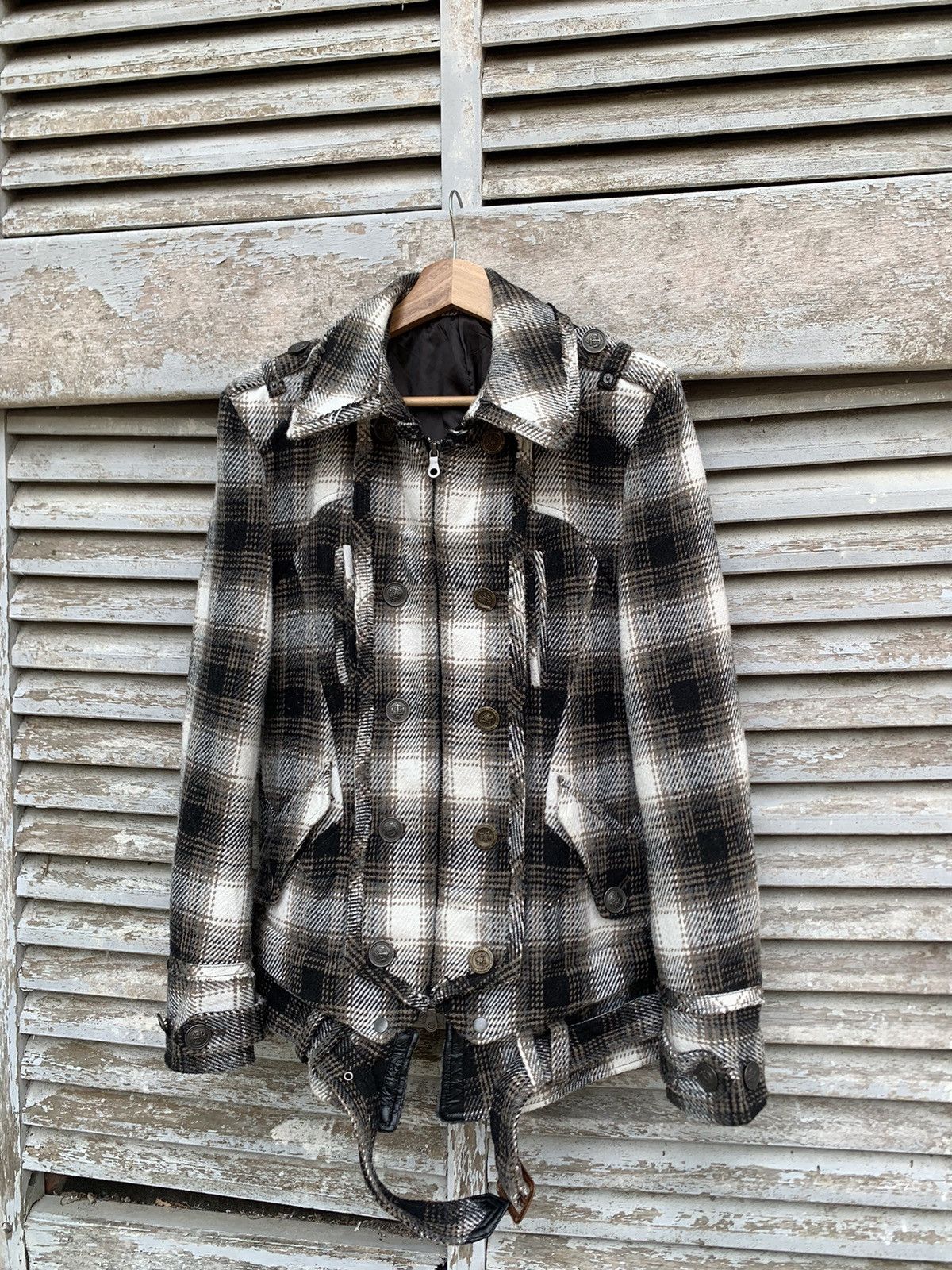 PPFM 👹PPFM Plaid Skinny Jacket (Woman S) Size US S / EU 44-46 / 1 - 1 Thumbnail