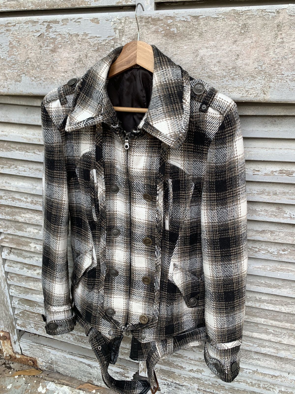 PPFM 👹PPFM Plaid Skinny Jacket (Woman S) Size US S / EU 44-46 / 1 - 6 Thumbnail