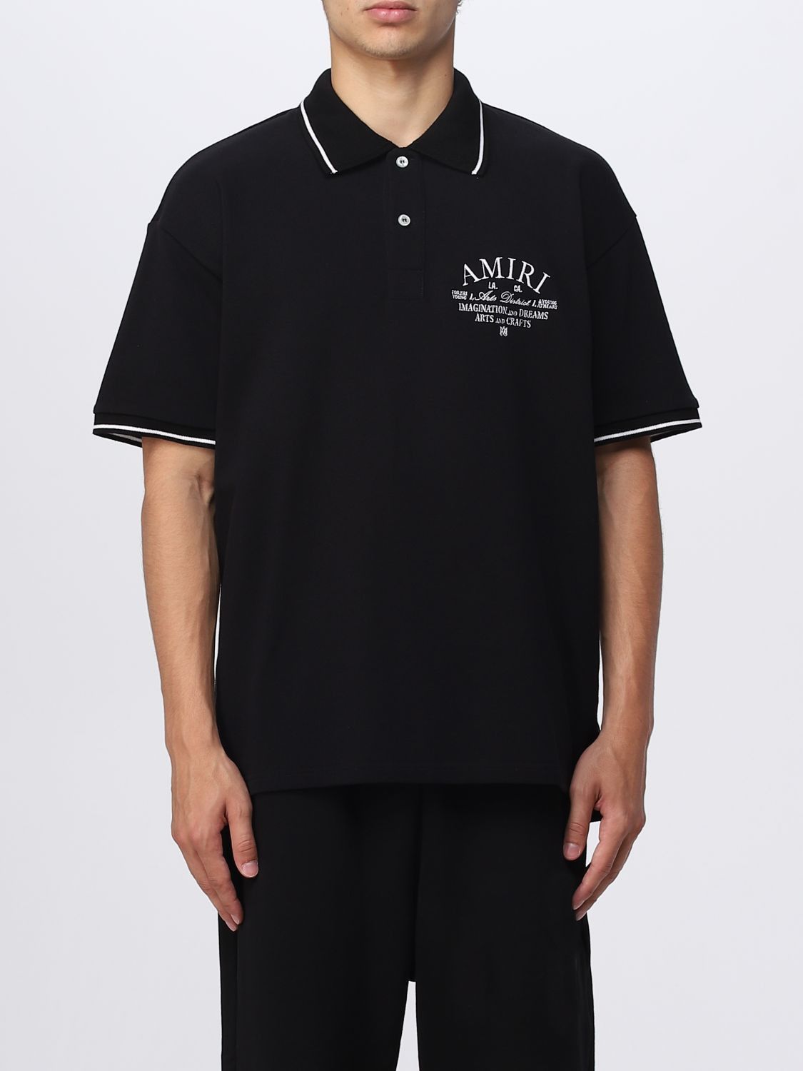 Amiri Amiri Polo Shirt Men Black | Grailed