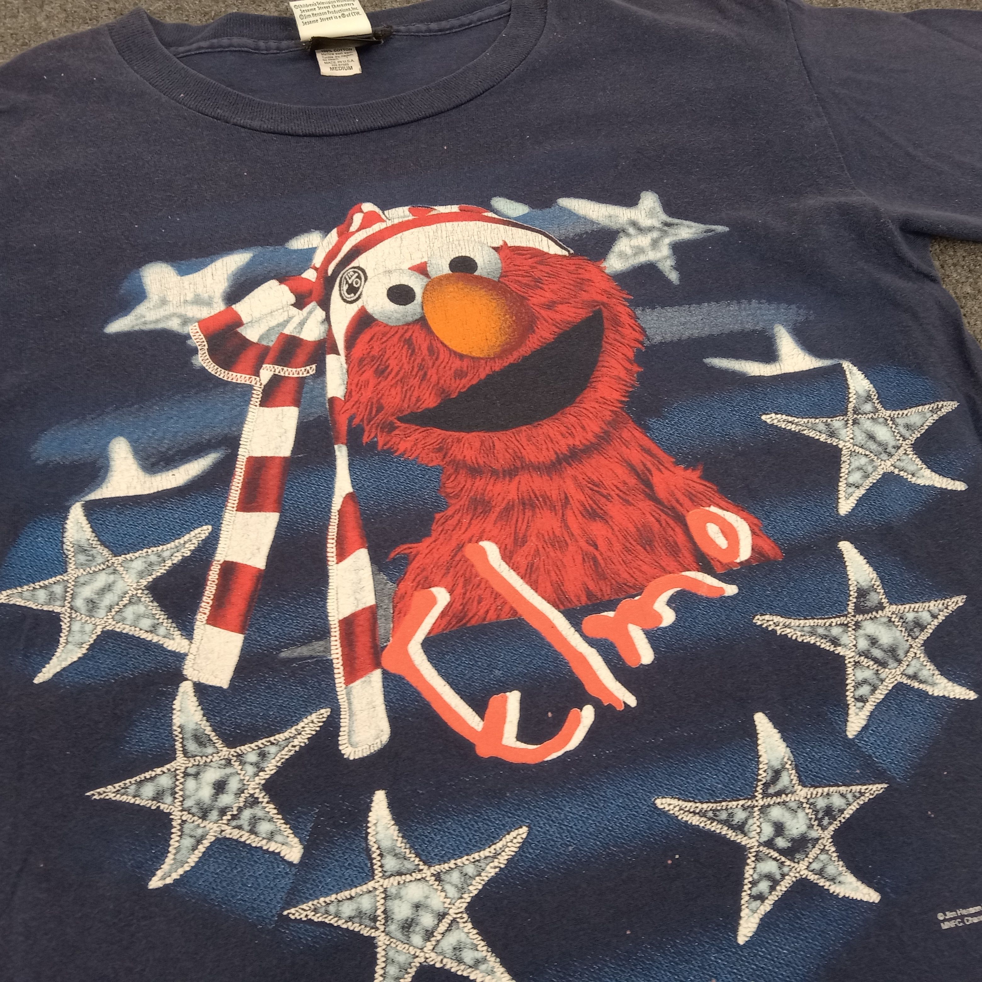 Cartoon Network × Vintage Sesame Street Elmo America TV Cartoon Series Tshirt Size US M / EU 48-50 / 2 - 2 Thumbnail