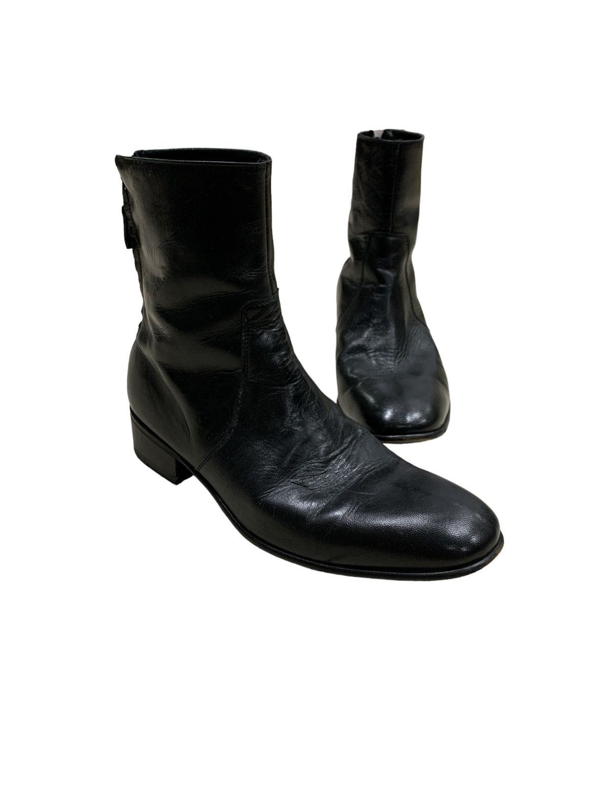 A.P.C. VINTAGE APC LEATHER BOOTS SHOES Size US 10 / EU 43 - 4 Thumbnail