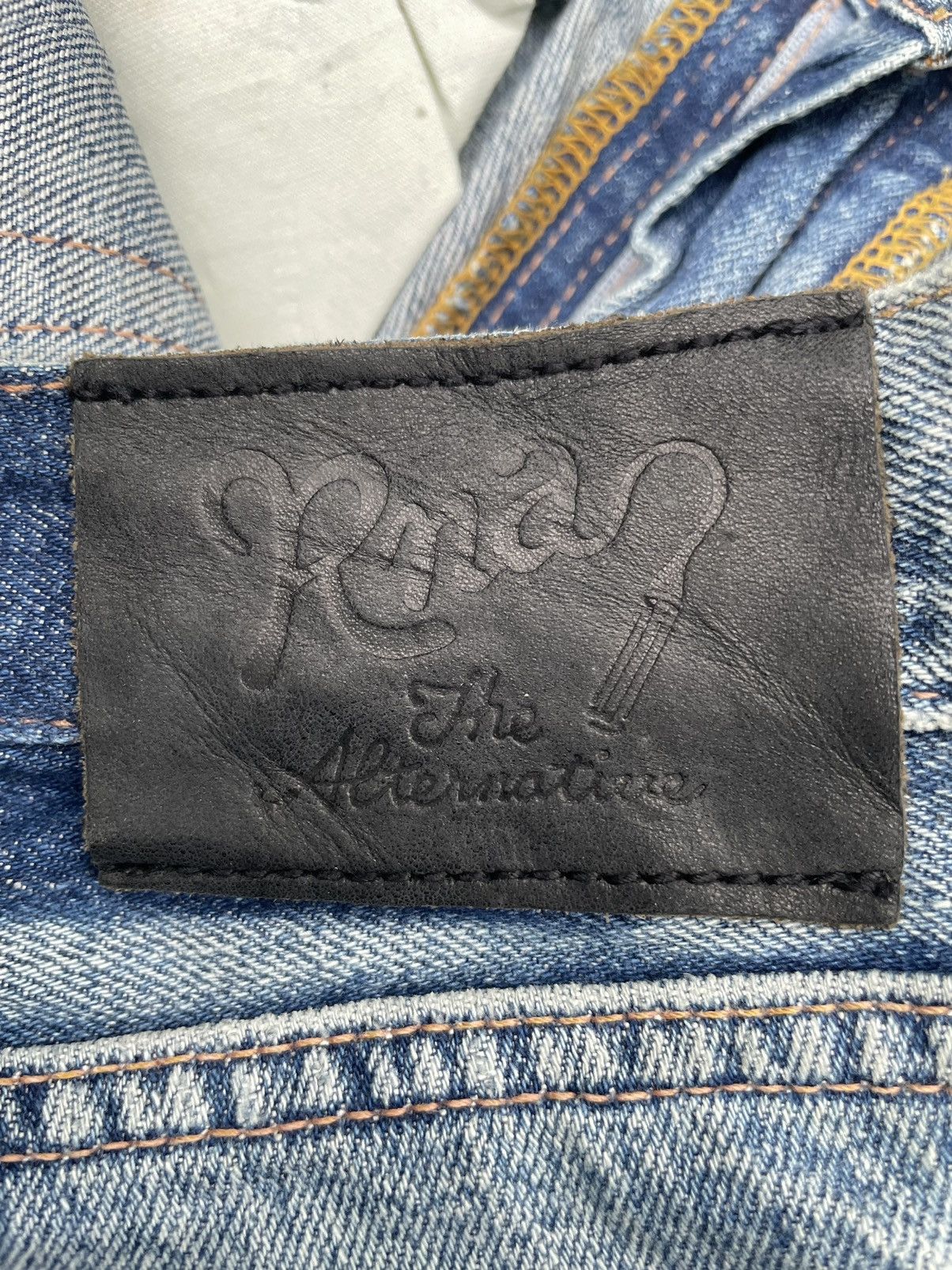 Japanese Brand Japanese RNA Custom Distresed Denim Size US 31 - 14 Thumbnail