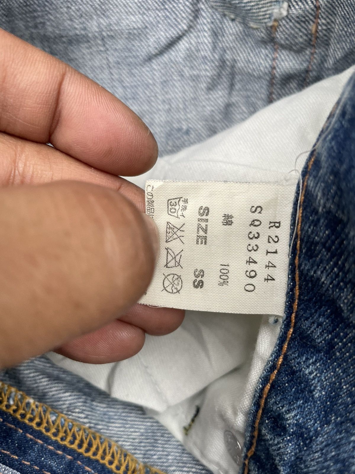 Japanese Brand Japanese RNA Custom Distresed Denim Size US 31 - 16 Thumbnail