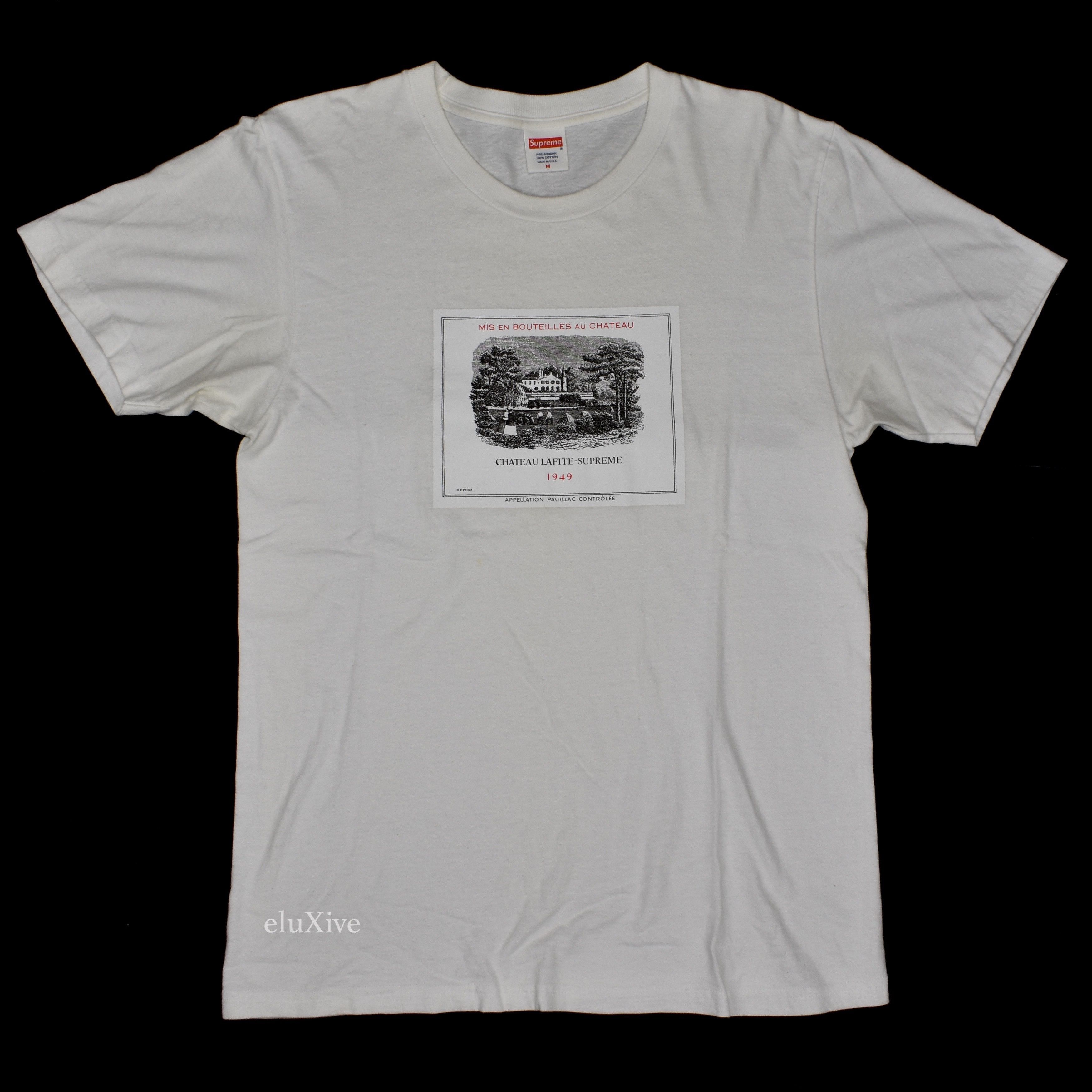 Supreme Chateau Lafite-Supreme 1949 Rothschild Red Tee Shirt