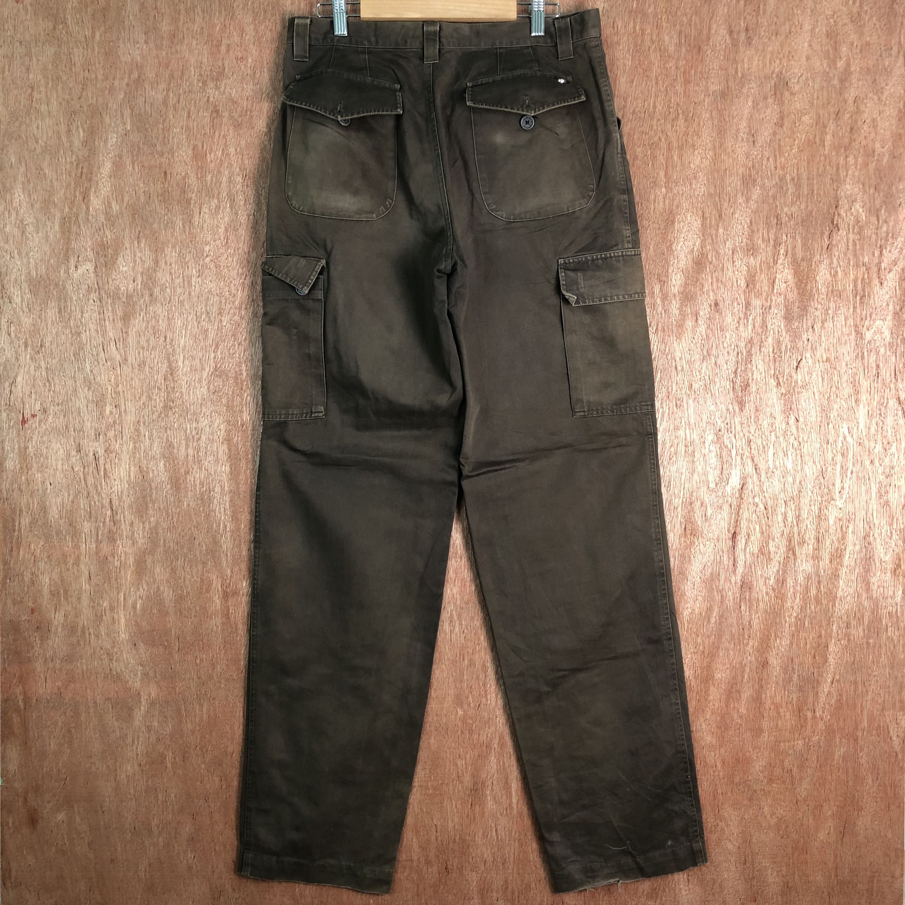 Japanese Brand DLL Superga Sportwear Brown Multipocket Cargo Pants #c094 Size US 30 / EU 46 - 10 Thumbnail