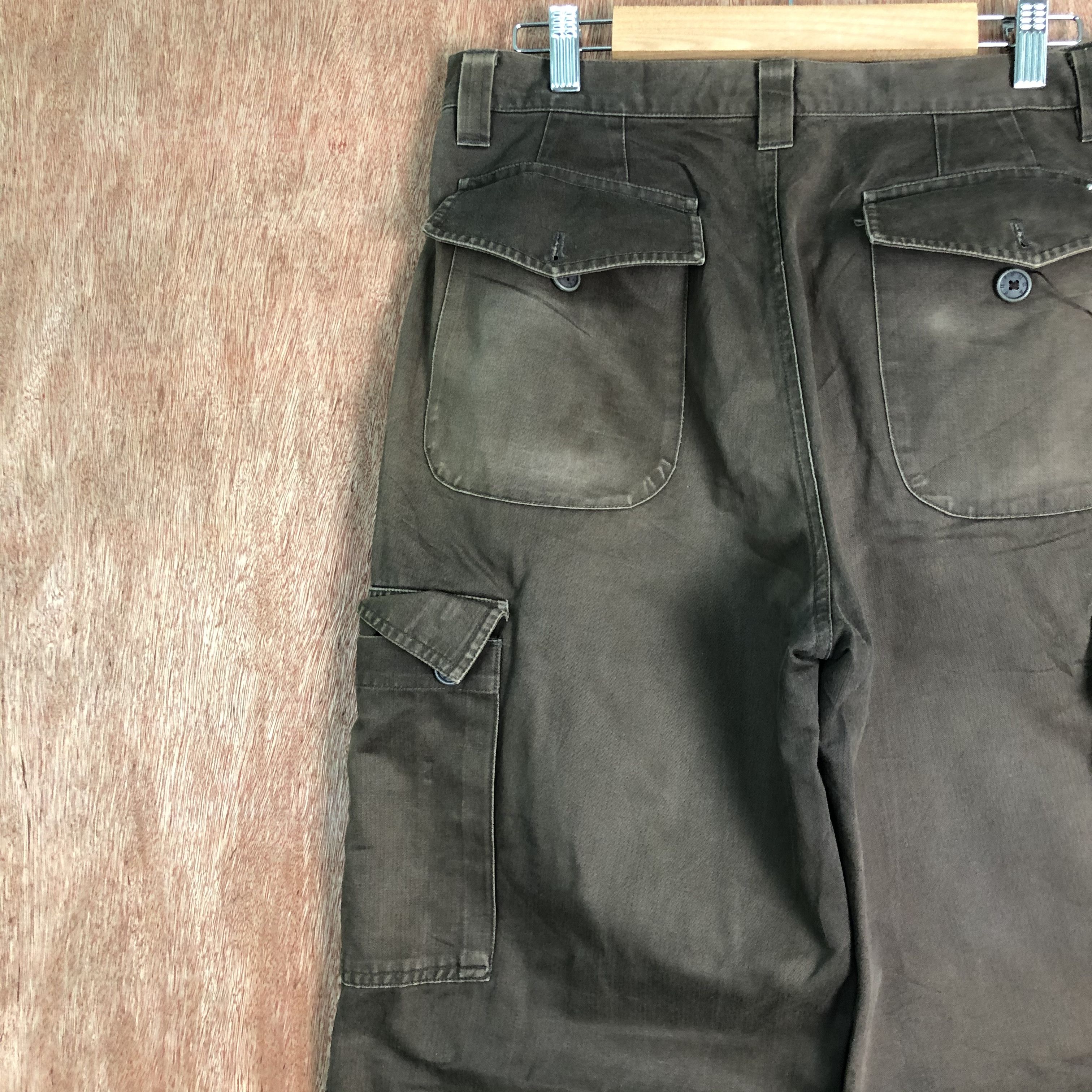 Japanese Brand DLL Superga Sportwear Brown Multipocket Cargo Pants #c094 Size US 30 / EU 46 - 12 Thumbnail