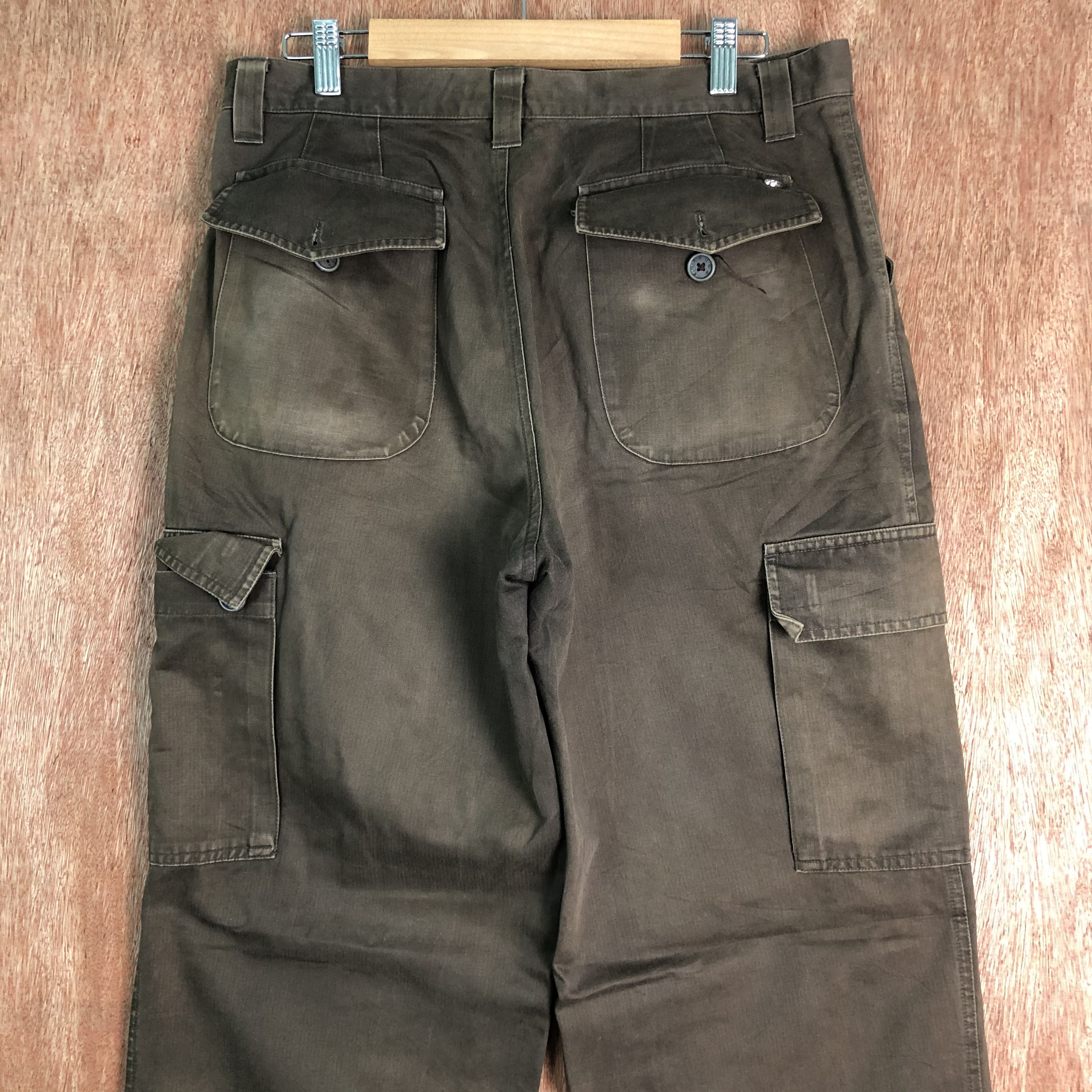Japanese Brand DLL Superga Sportwear Brown Multipocket Cargo Pants #c094 Size US 30 / EU 46 - 9 Thumbnail
