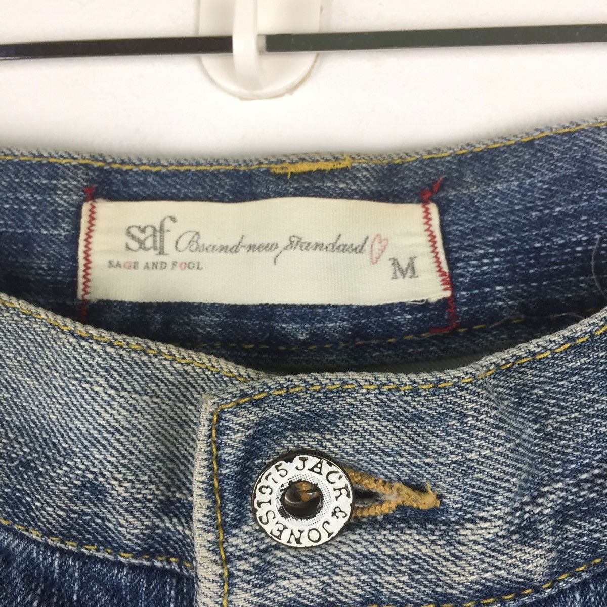 Designer × Jack & Jones Jack & jones jeans patchwork native distressed denim Size US 33 - 6 Thumbnail