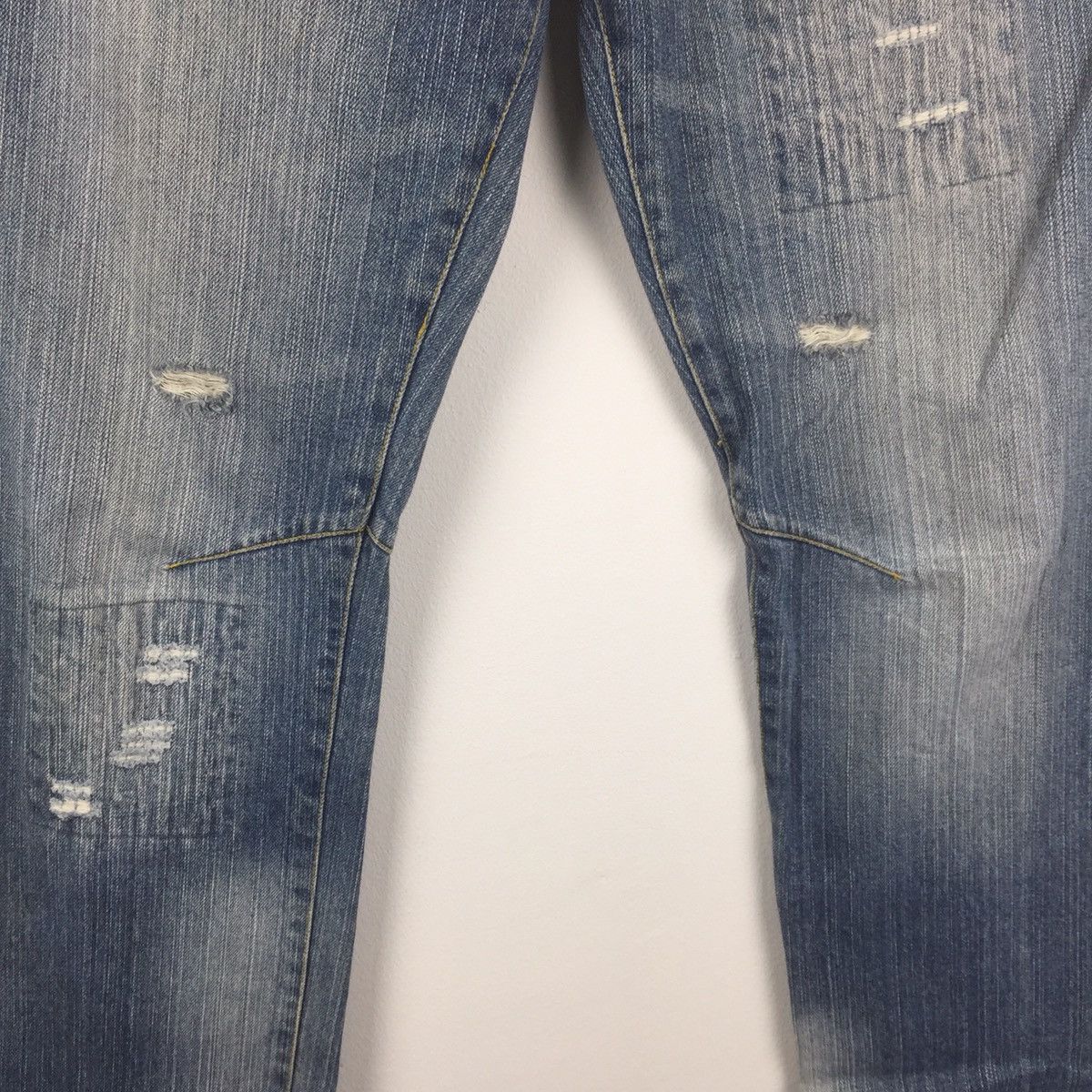 Designer × Jack & Jones Jack & jones jeans patchwork native distressed denim Size US 33 - 3 Thumbnail