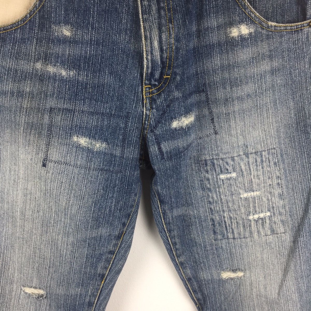 Designer × Jack & Jones Jack & jones jeans patchwork native distressed denim Size US 33 - 4 Thumbnail