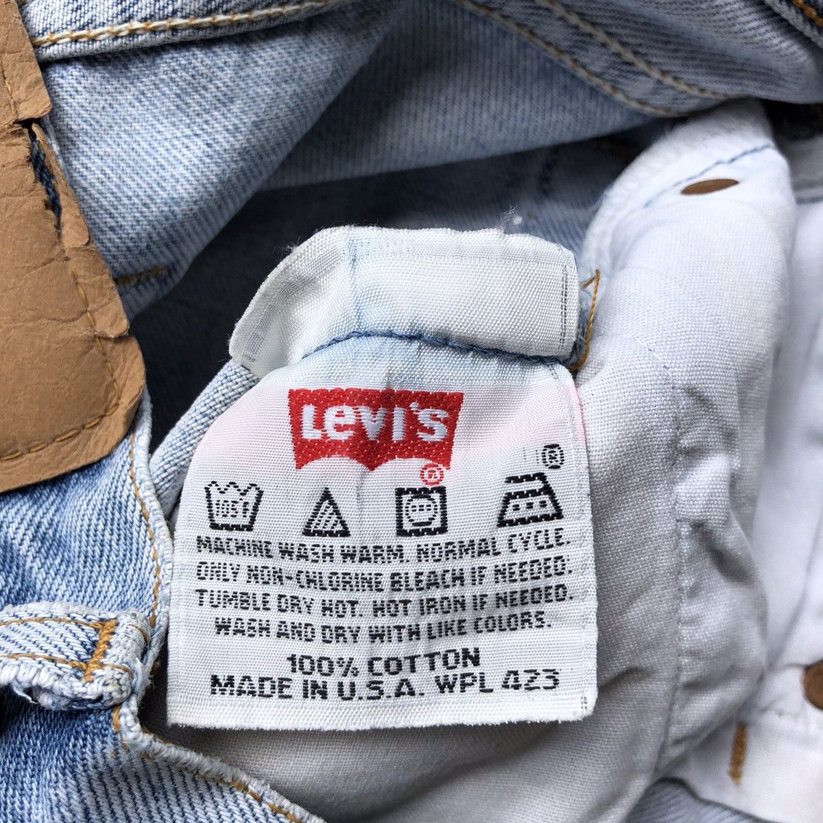 Levi's Vintage Clothing × Vintage Vintage Levis 90s 501 distressed denim light blue wash Size US 29 - 8 Thumbnail