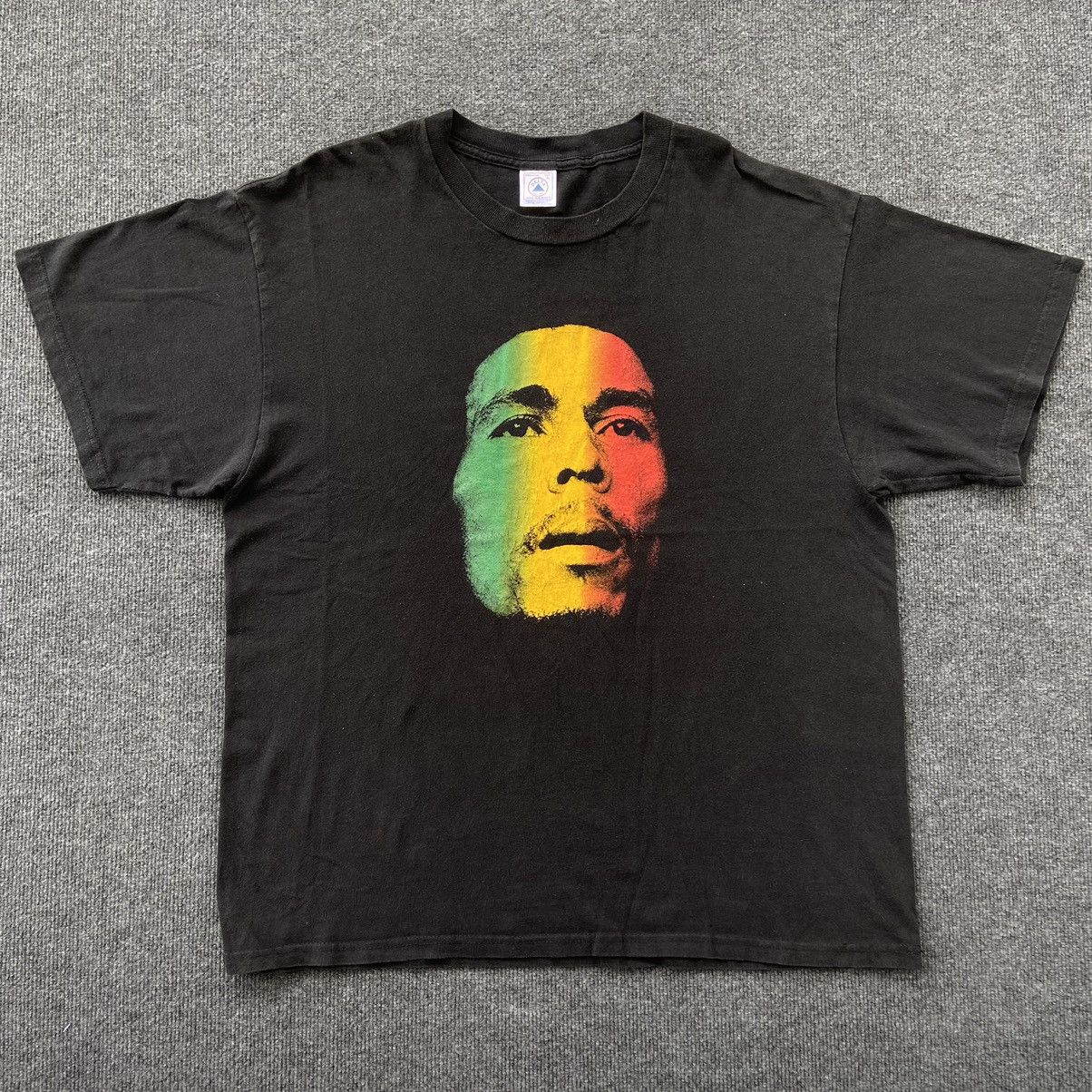 Band Tees × Bob Marley × Vintage Bob Marley Jamaica Singer T-Shirt Size US XL / EU 56 / 4 - 1 Thumbnail