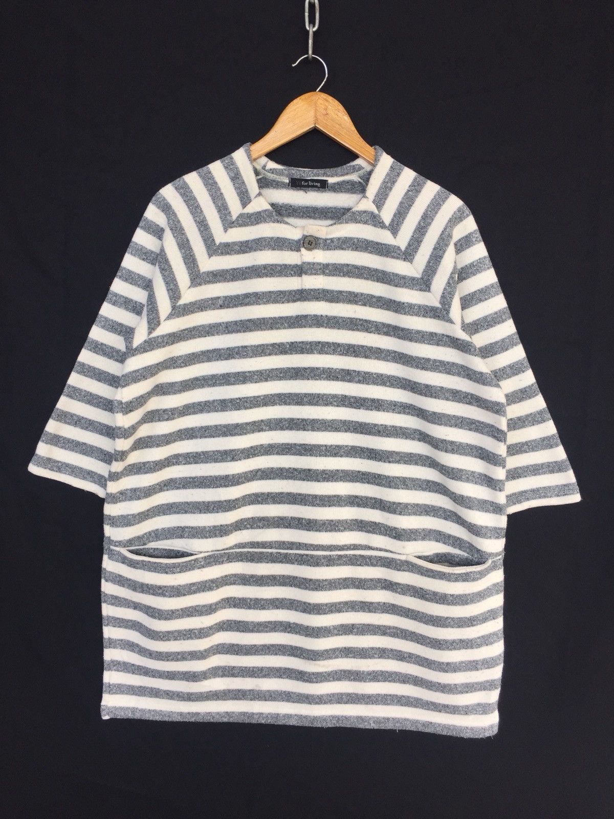 Yohji Yamamoto Yohji Yamamoto Stripe Double Pocket Oversize Shirt Size US L / EU 52-54 / 3 - 1 Thumbnail