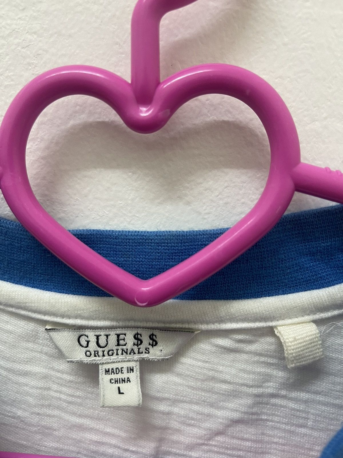 A$AP Rocky × Guess GUE$$ X A$AP ROCKY Rainbow Spell Out Embroidered Ringer Tee Size US L / EU 52-54 / 3 - 3 Thumbnail