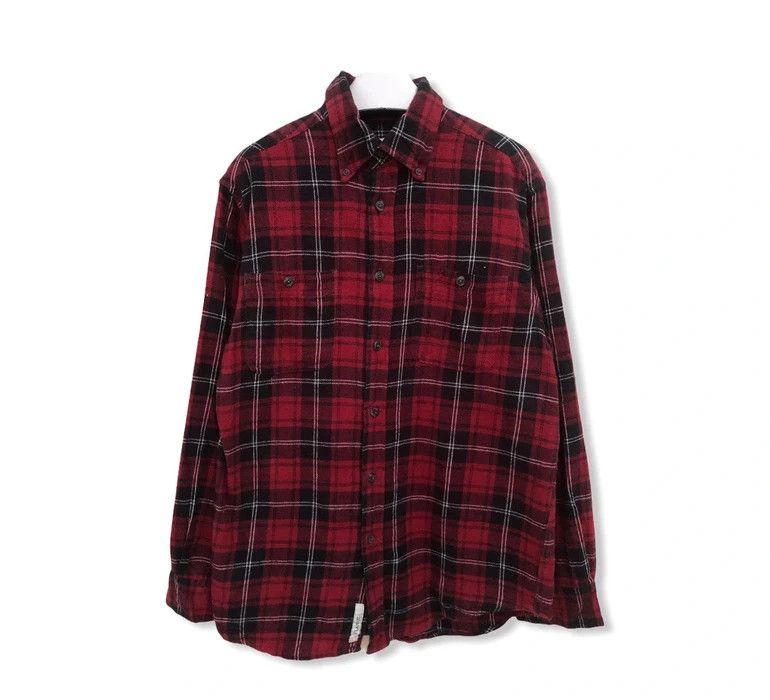 Flannel Basic Editions Heritage Plaid Tartan Flannel Shirt 👕 | Grailed