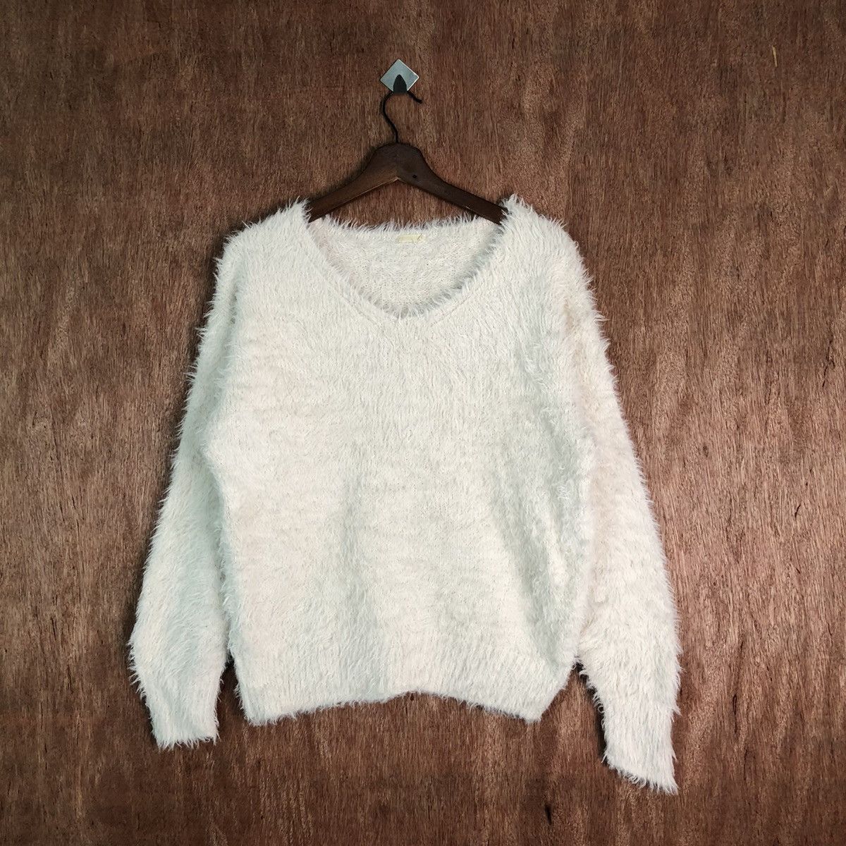Hypebeast GU japan Shag Shaggy Fur Mohair Knitwear #6481 Size US M / EU 48-50 / 2 - 1 Thumbnail
