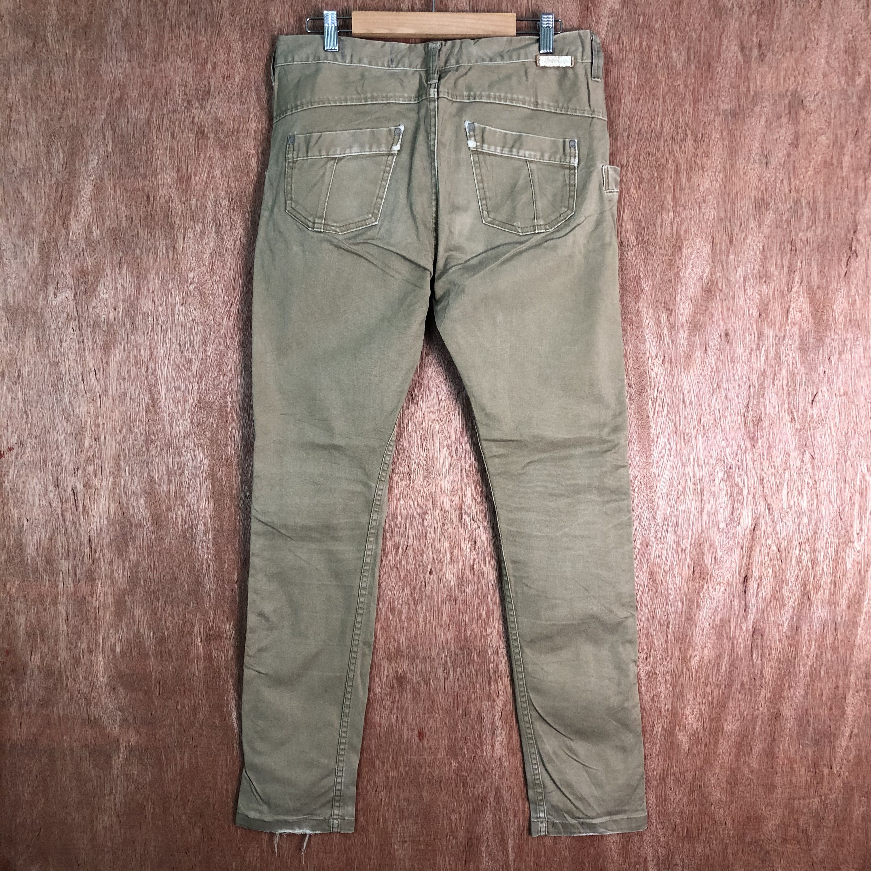 Edition Japan DLL Antgauge made in japan Brown Denim Pants #c106 Size US 31 - 6 Thumbnail