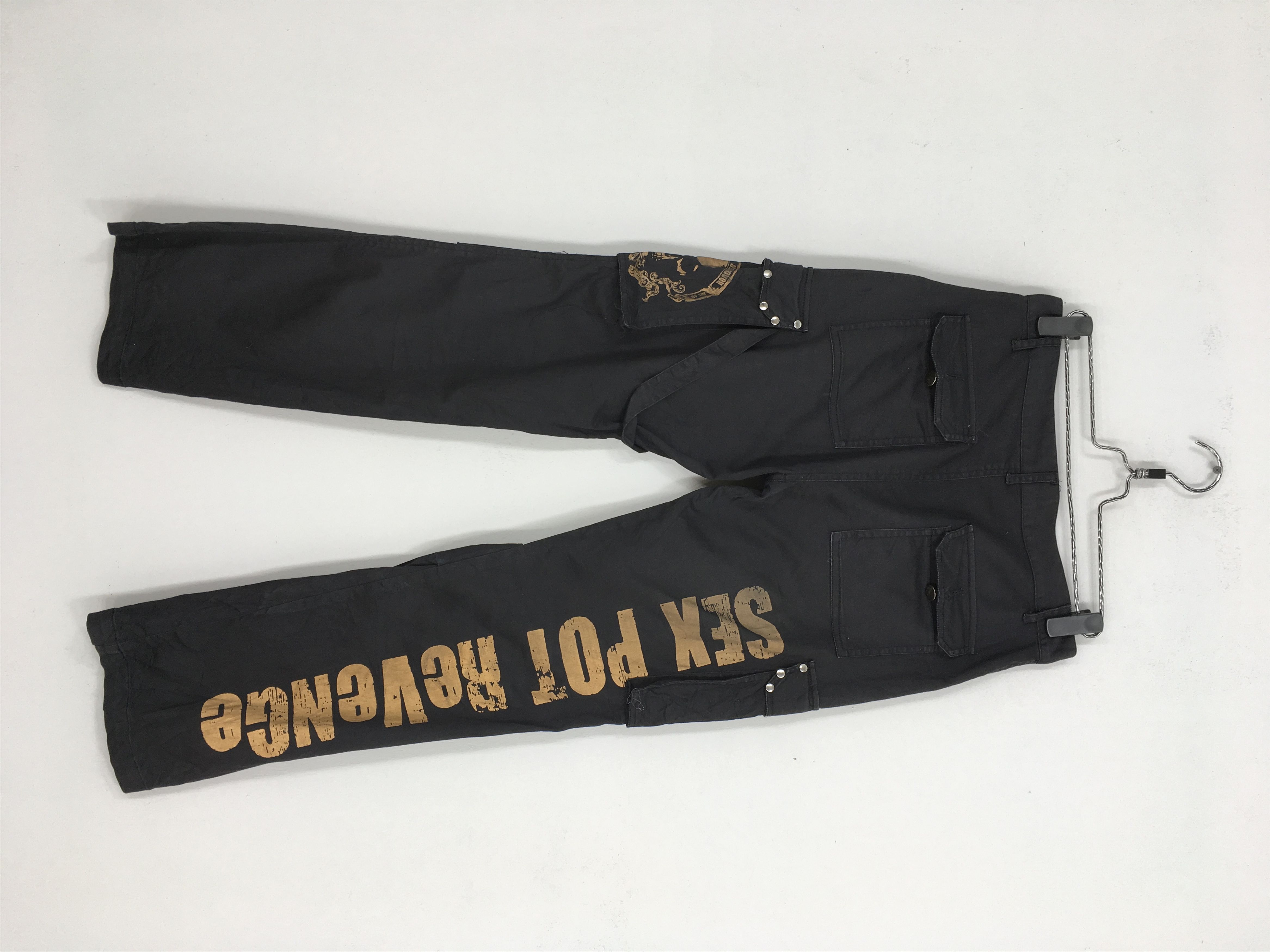 image of Seditionaries Sex Pot Revenge Japanese Punk Not Dead Pants Bondage in Black, Men's (Size 30)