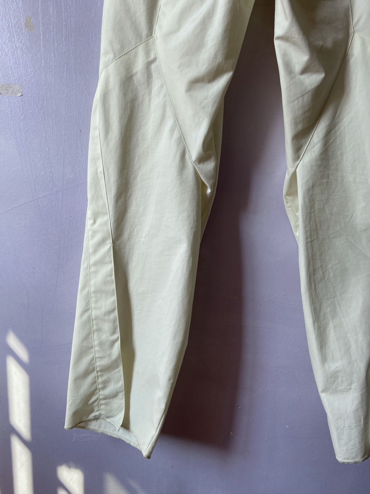 Kiko Kostadinov 0002 White Ventile Triple Dart Trousers 🎯 Size US 27 - 5 Thumbnail