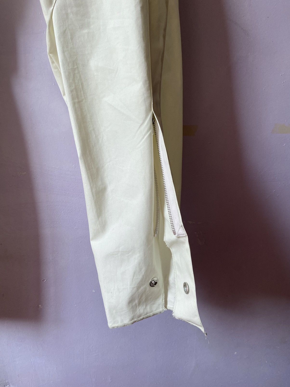 Kiko Kostadinov 0002 White Ventile Triple Dart Trousers 🎯 Size US 27 - 6 Thumbnail