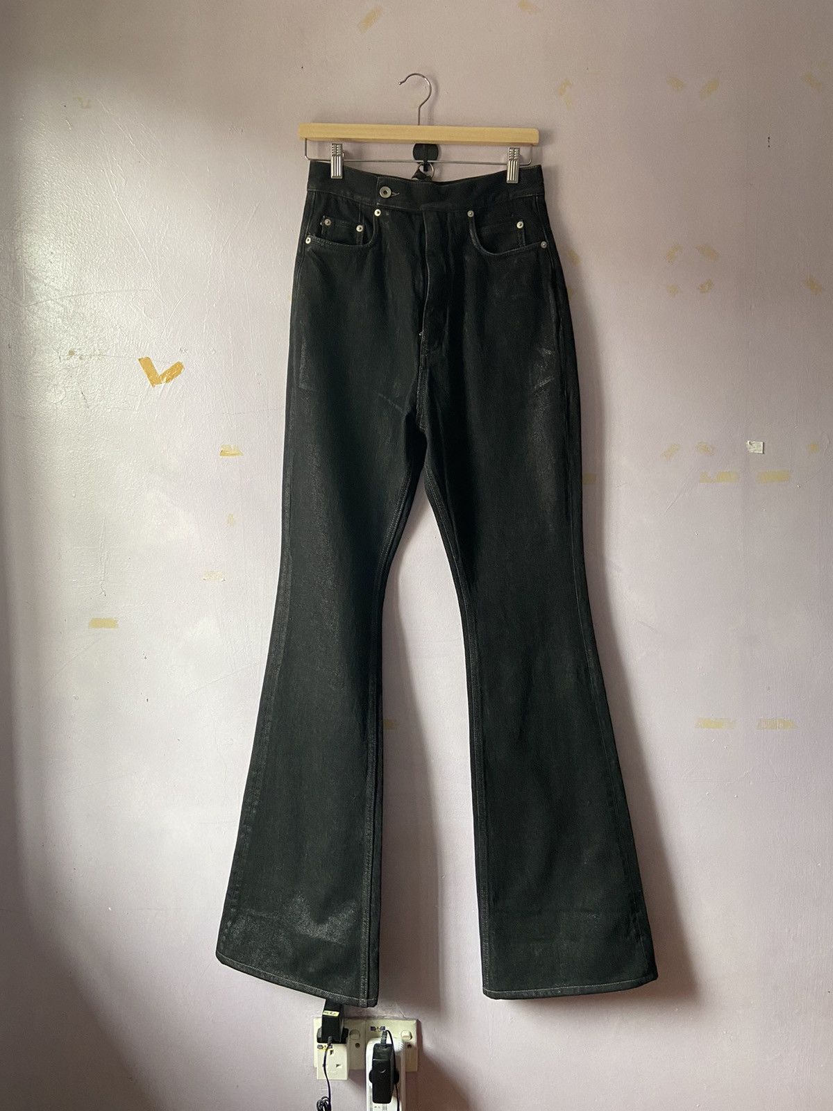 Rick Owens Rick Owens bolan bootcut foil denim Size US 28 / EU 44 - 2 Thumbnail