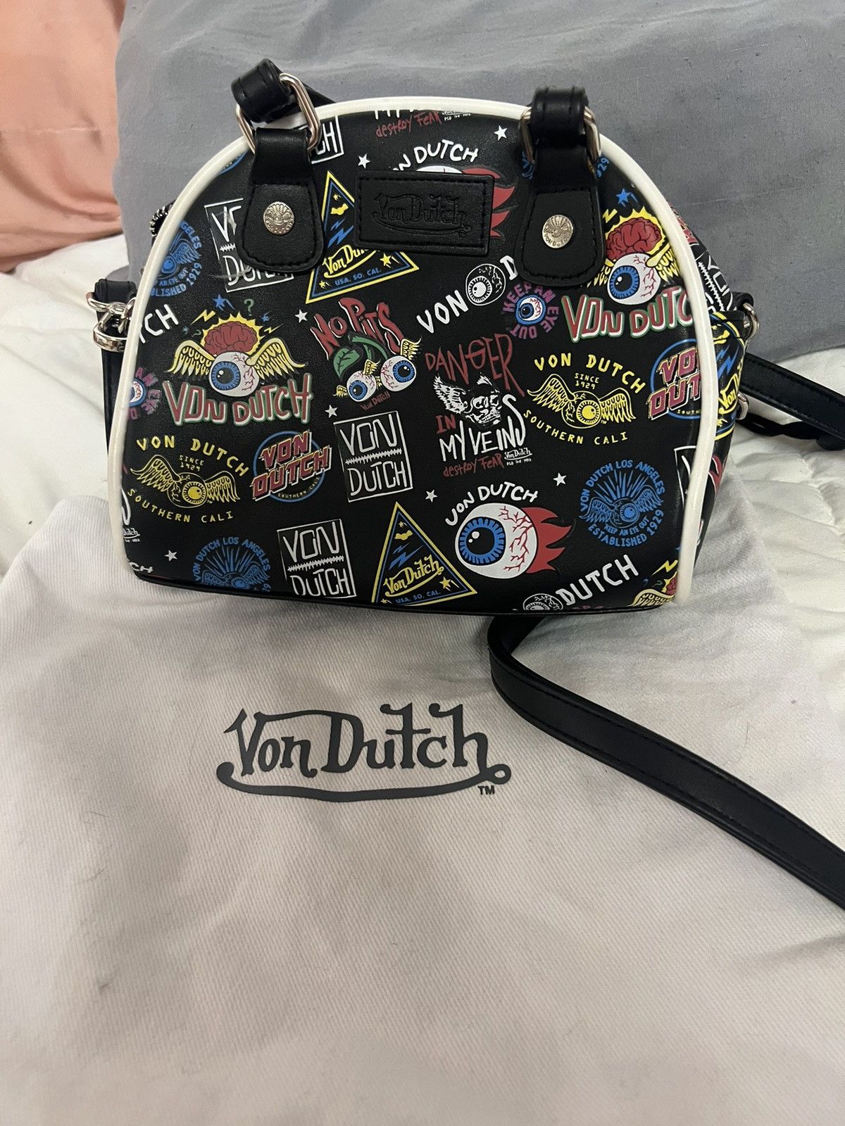 Von Dutch mini bowling bag
