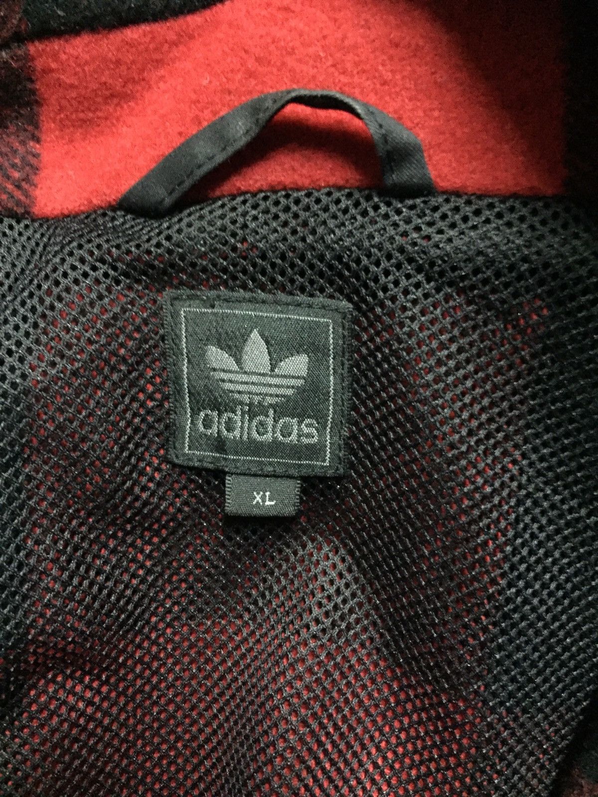 Adidas 🔥Vintage🔥ADIDAS 3 Trefoil Button Checkered Varsity Jacket Size US XL / EU 56 / 4 - 5 Thumbnail