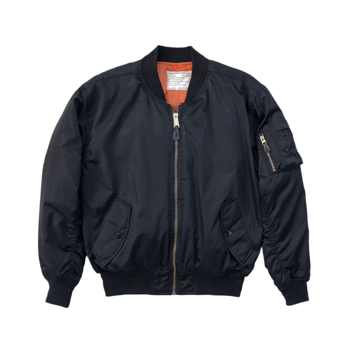 Vintage Vintage USAF Intermediate MA-1 Mens Flying Bomber Jacket Size US M / EU 48-50 / 2 - 1 Thumbnail