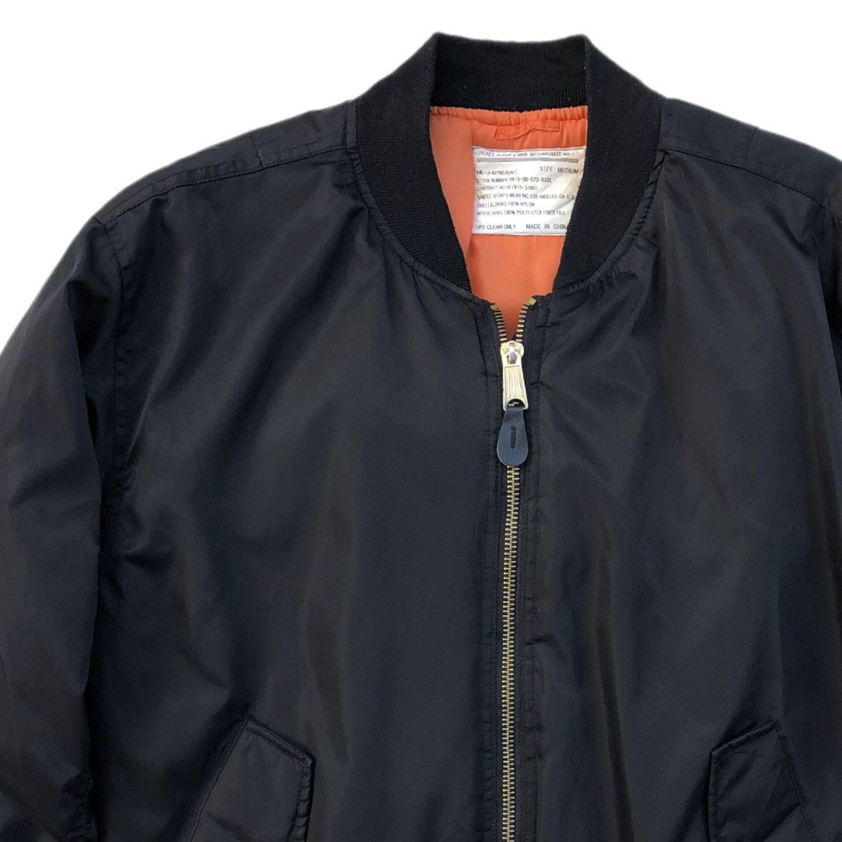 Vintage Vintage USAF Intermediate MA-1 Mens Flying Bomber Jacket Size US M / EU 48-50 / 2 - 6 Thumbnail