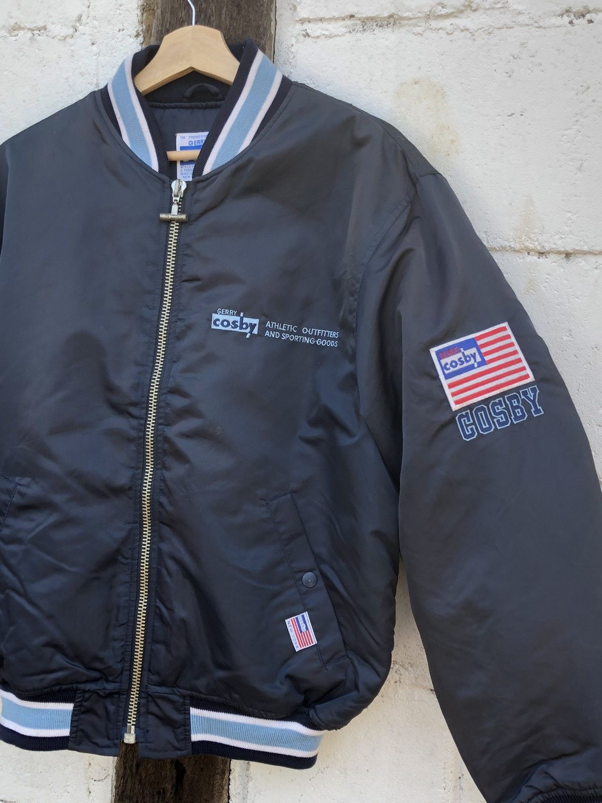 Vintage 🔥SALE AW23🔥VINTAGE GERRY COSBY MSG BOMBER JACKET Size US L / EU 52-54 / 3 - 3 Thumbnail
