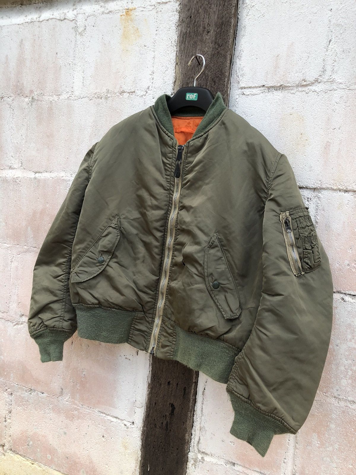 Other 🔥SALE AW23🔥Vintage Bomber Flight Jacket MA-1 USA Destress Size US L / EU 52-54 / 3 - 3 Thumbnail