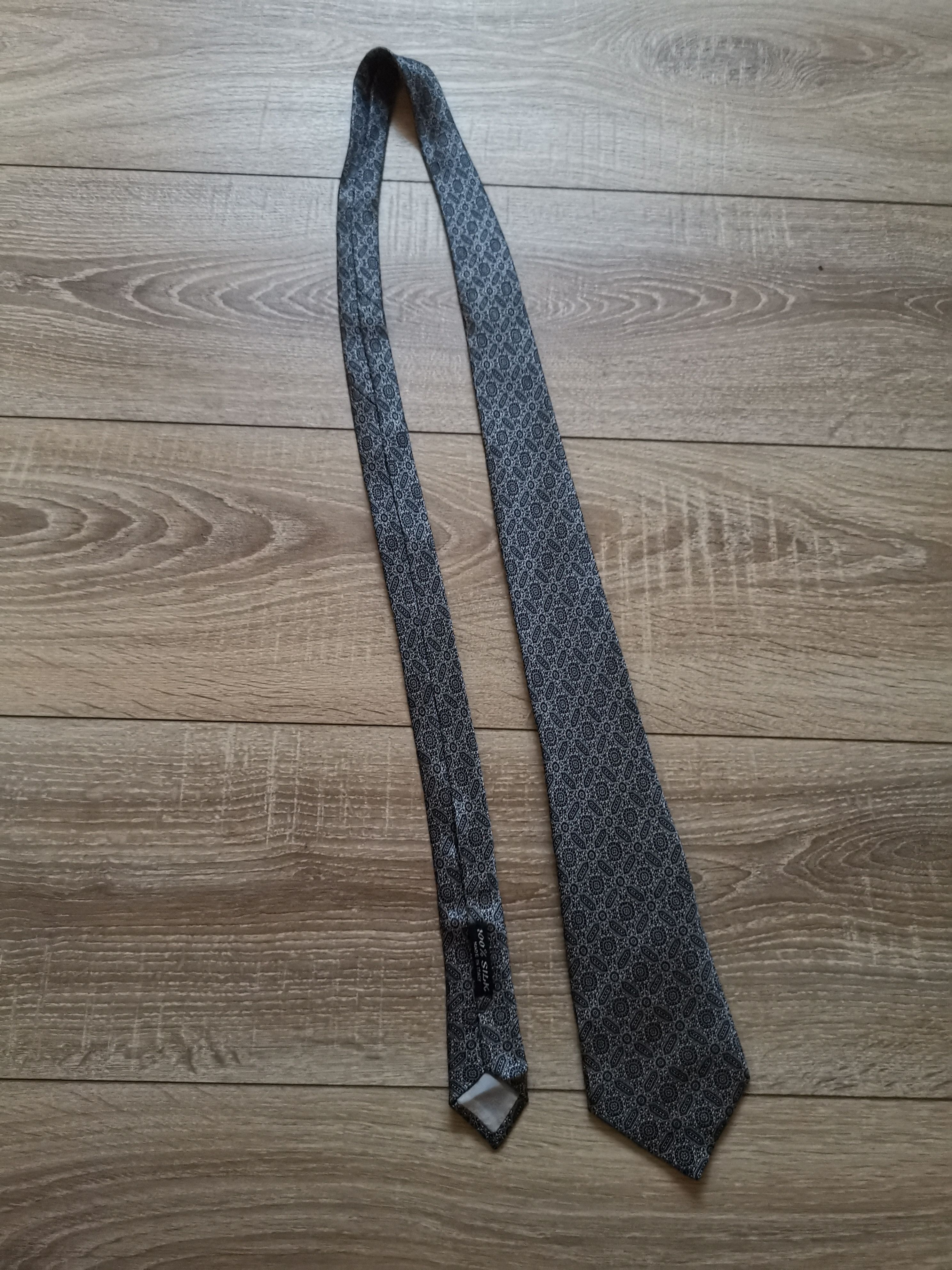 Stefano Ricci Gray Geometric Long Classic Width Silk Tie Size ONE SIZE - 2 Thumbnail
