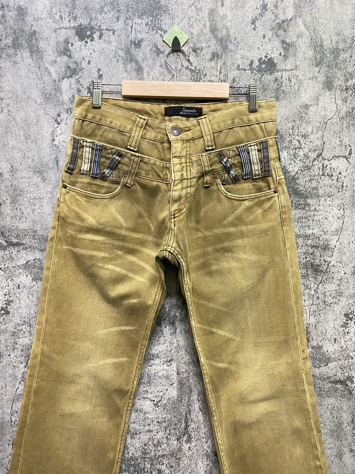 Hysteric Glamour DOMINATE HANDCRAFT DOUBLE WAIST DISTRESSED TROUSER PANT Size US 29 - 3 Thumbnail