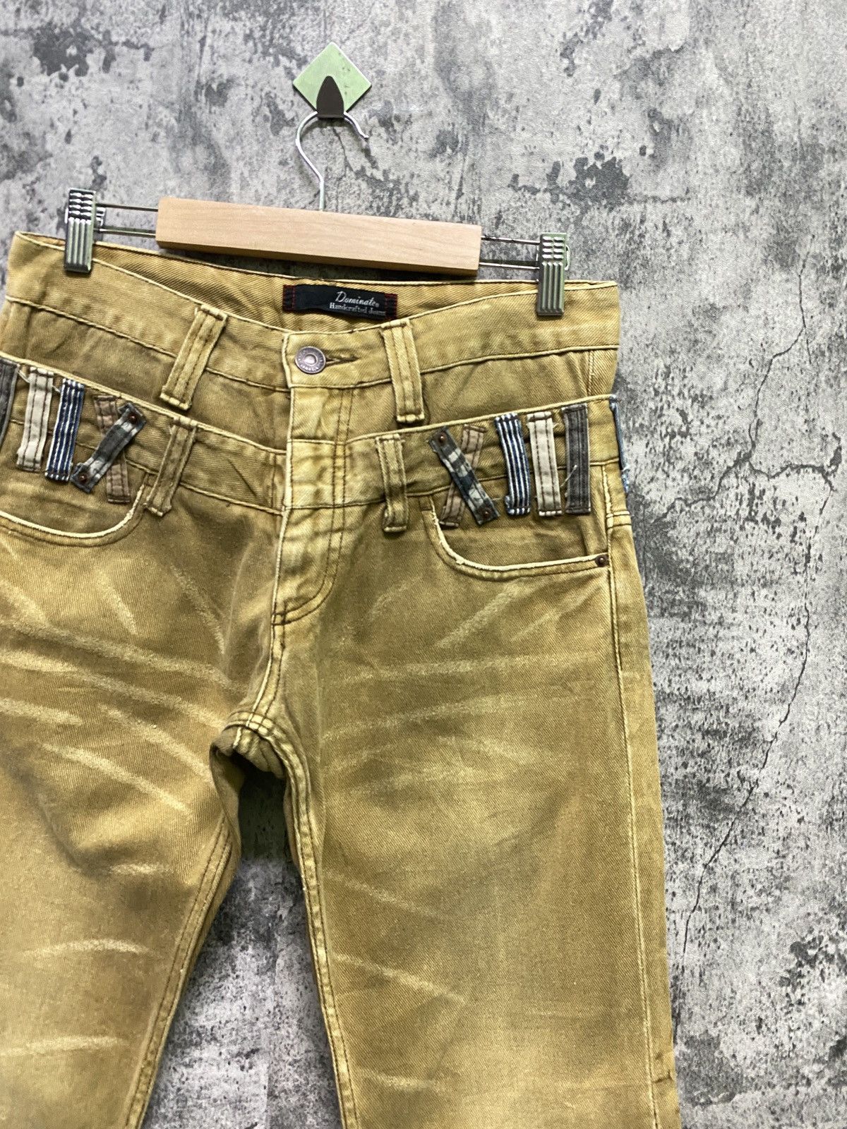 Hysteric Glamour DOMINATE HANDCRAFT DOUBLE WAIST DISTRESSED TROUSER PANT Size US 29 - 5 Thumbnail