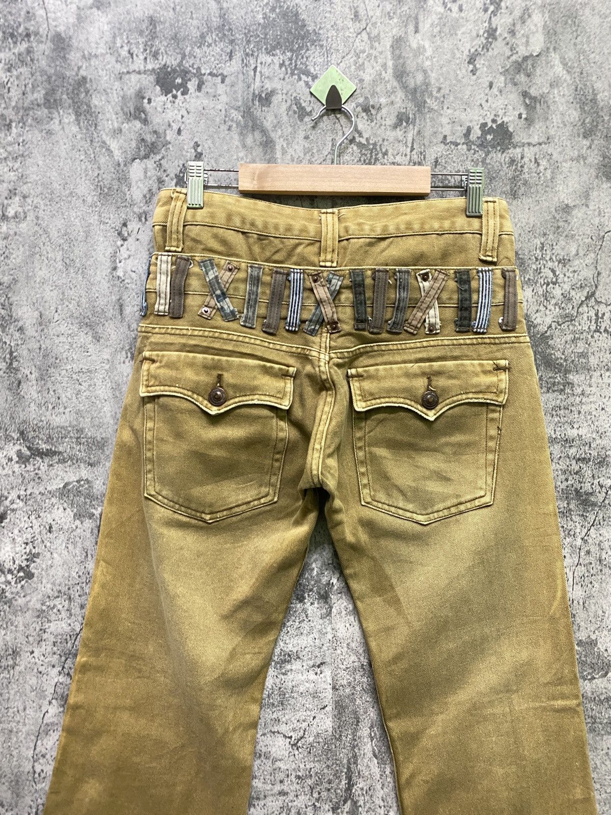 Hysteric Glamour DOMINATE HANDCRAFT DOUBLE WAIST DISTRESSED TROUSER PANT Size US 29 - 10 Thumbnail