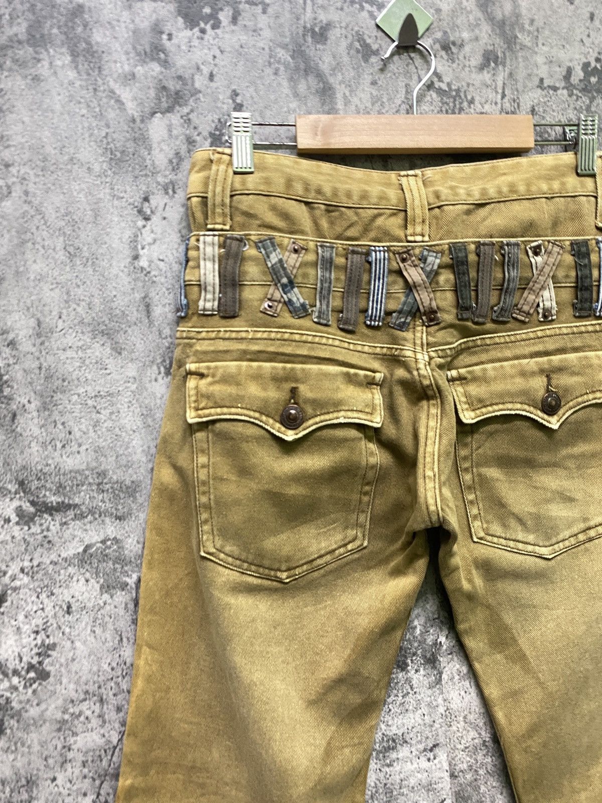 Hysteric Glamour DOMINATE HANDCRAFT DOUBLE WAIST DISTRESSED TROUSER PANT Size US 29 - 11 Thumbnail
