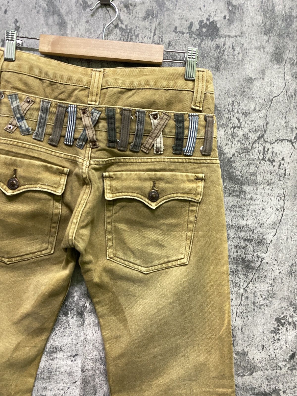 Hysteric Glamour DOMINATE HANDCRAFT DOUBLE WAIST DISTRESSED TROUSER PANT Size US 29 - 12 Thumbnail