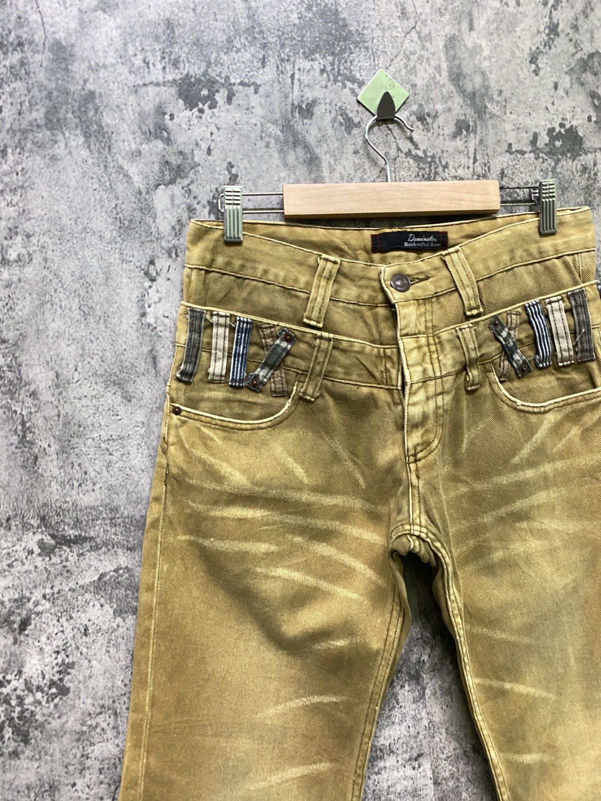 Hysteric Glamour DOMINATE HANDCRAFT DOUBLE WAIST DISTRESSED TROUSER PANT Size US 29 - 4 Thumbnail