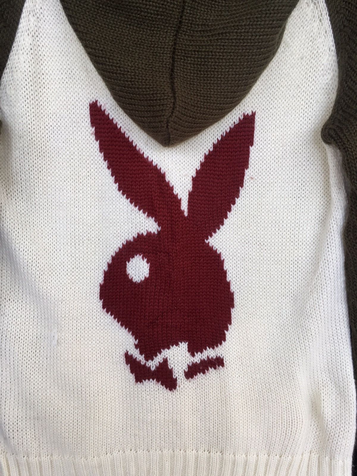 Playboy × Vintage Vintage PlayBoy Sweater Hood Knit Big Logo Size M / US 6-8 / IT 42-44 - 10 Thumbnail