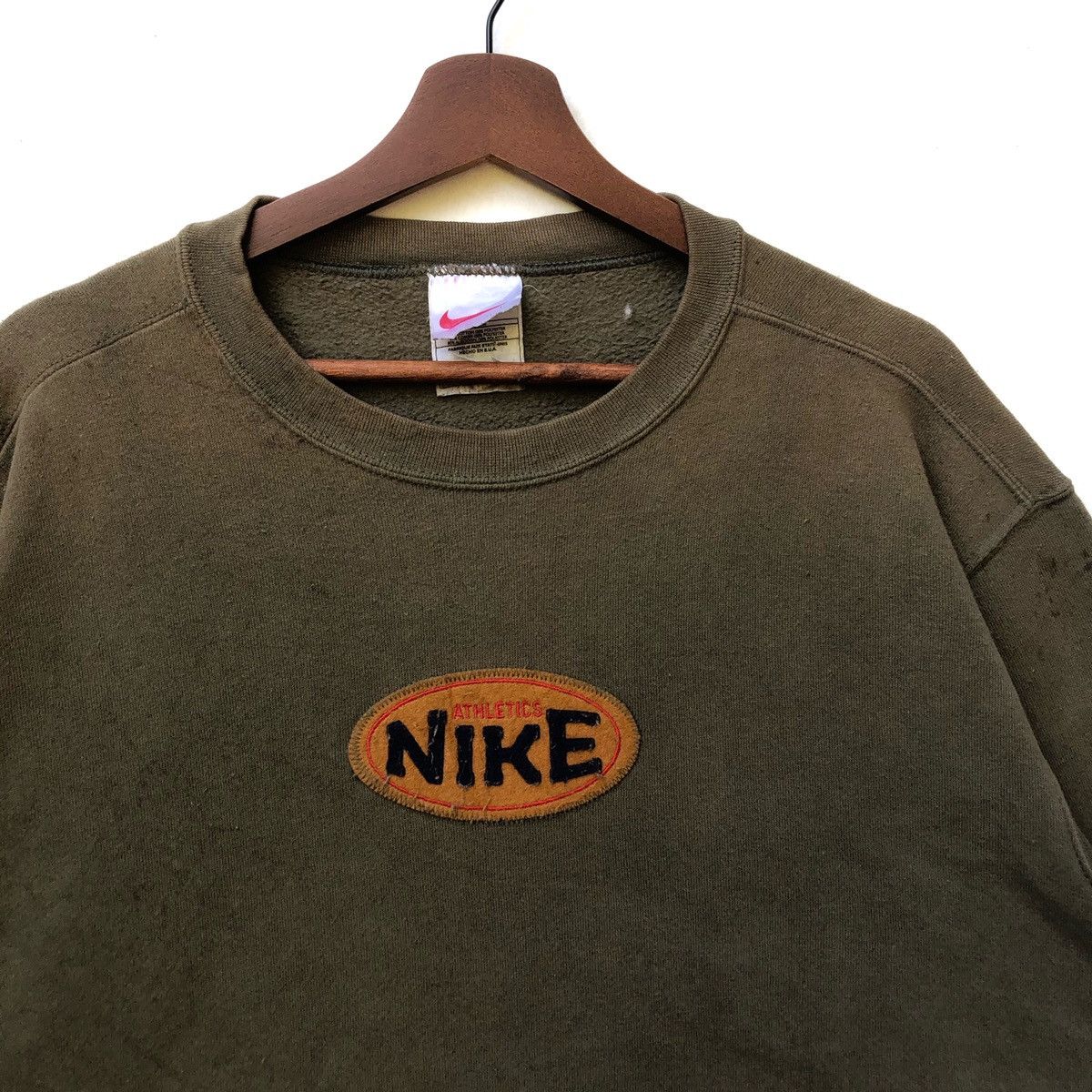 Nike × Vintage Vintage NIKE Athletic Crewneck Made In U.S.A Size US L / EU 52-54 / 3 - 3 Thumbnail